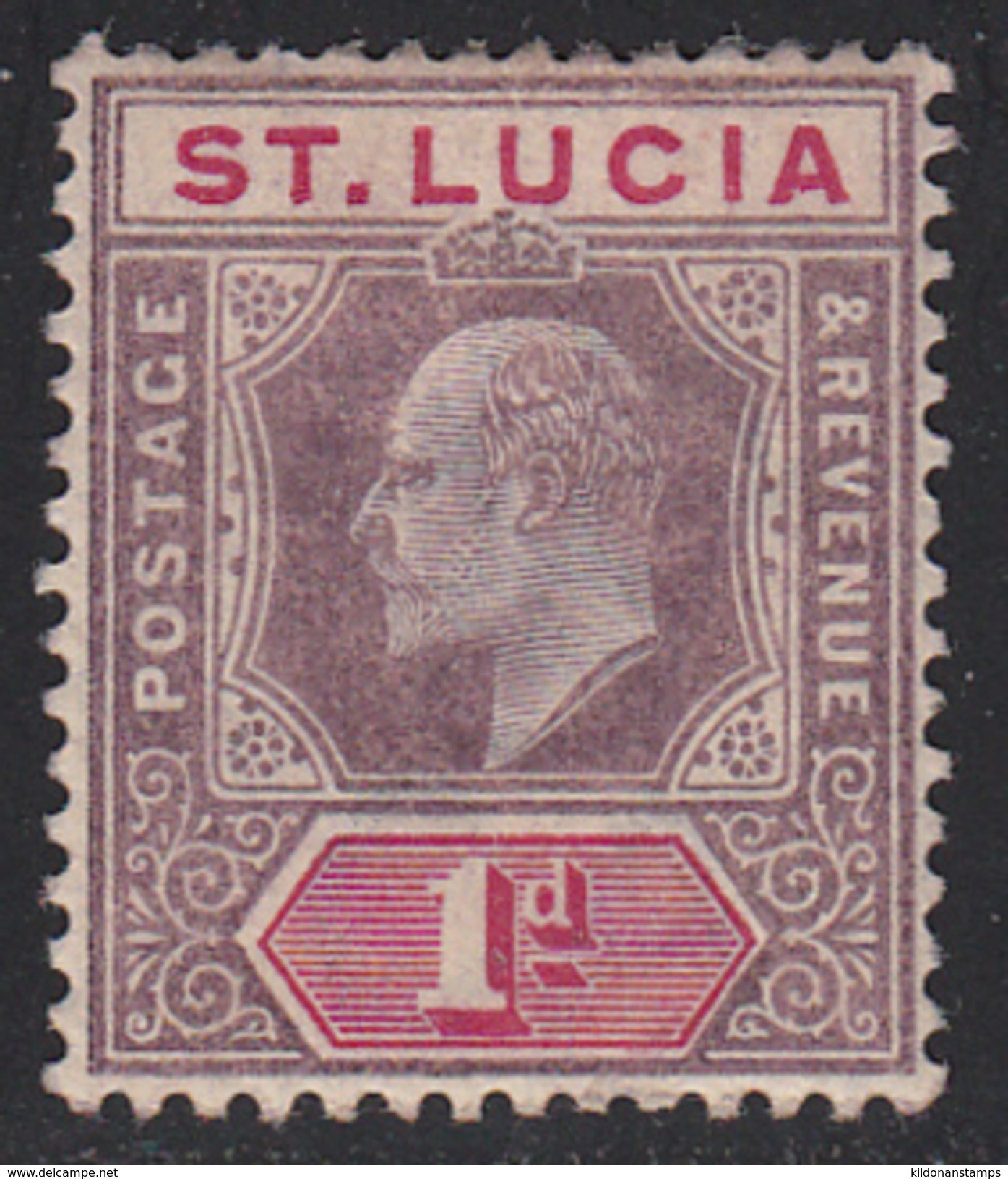 St Lucia 1902-03 Mint Mounted, Sc# ,SG 59 - St.Lucia (...-1978)