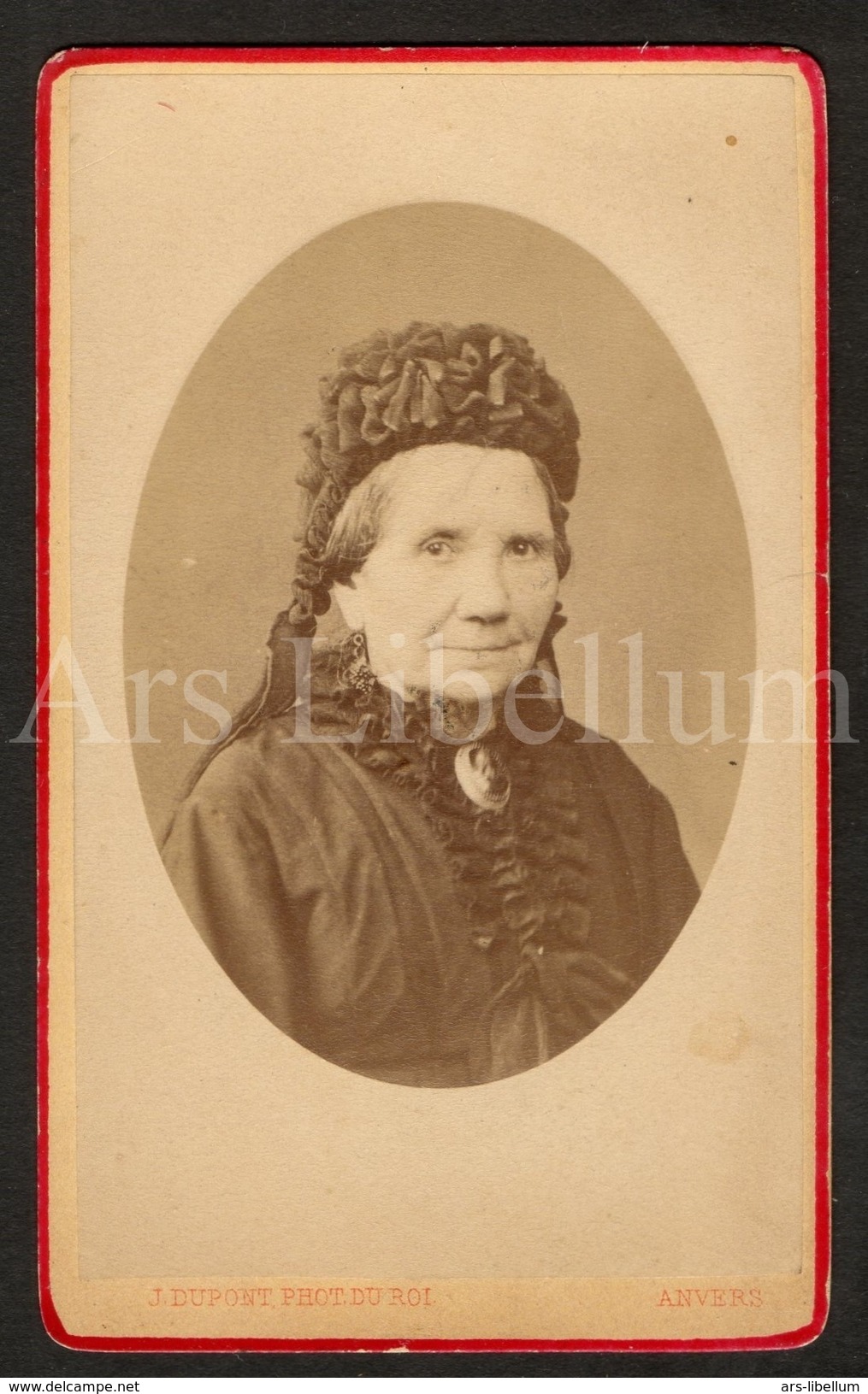 Photo-carte De Visite / CDV / W / Foto / Femme / Woman / Photo J. Dupont / Antwerpen / Madame Carlens / 1881 - Oud (voor 1900)