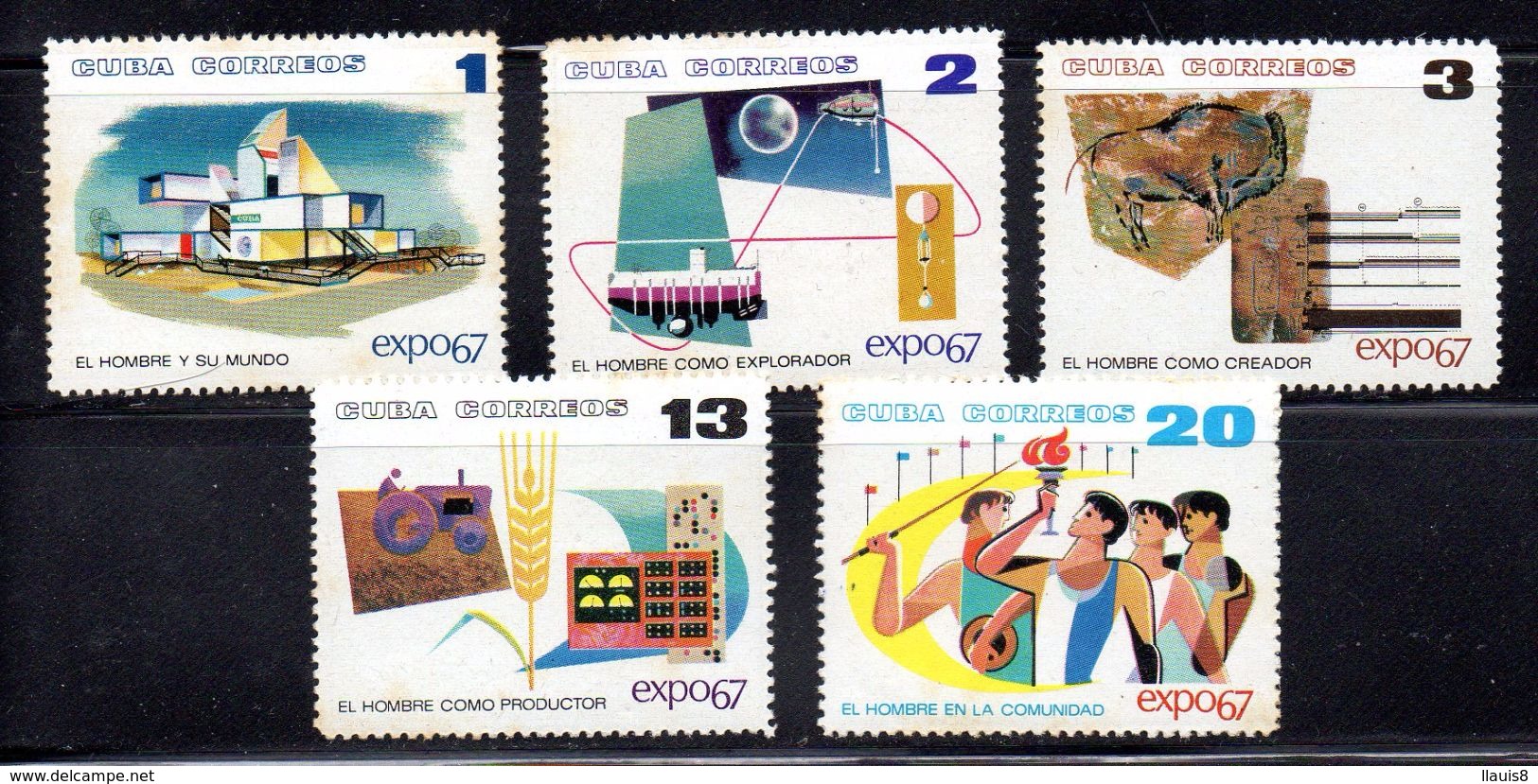 CUBA.  AÑO 1967.  Ed 1459/1463 (MH) - Nuevos