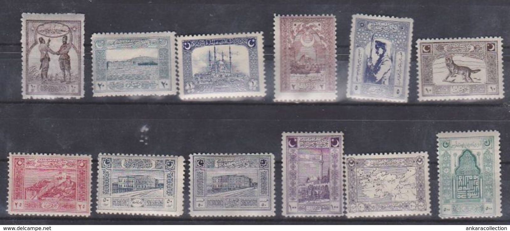 AC - TURKEY STAMP - GENOA PRINTING POSTAGE STAMPS MINT HINGED SARNITERLI JANUARY 1922 RARE - Oblitérés