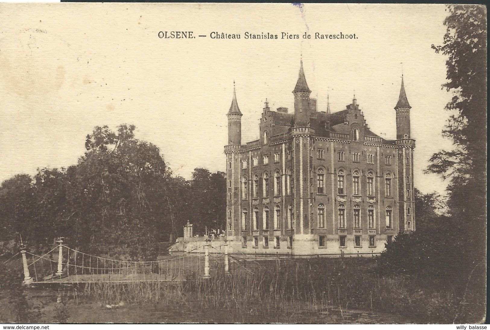 CPA Olsene Château Stanislas Piers De Raveschoot - Zulte