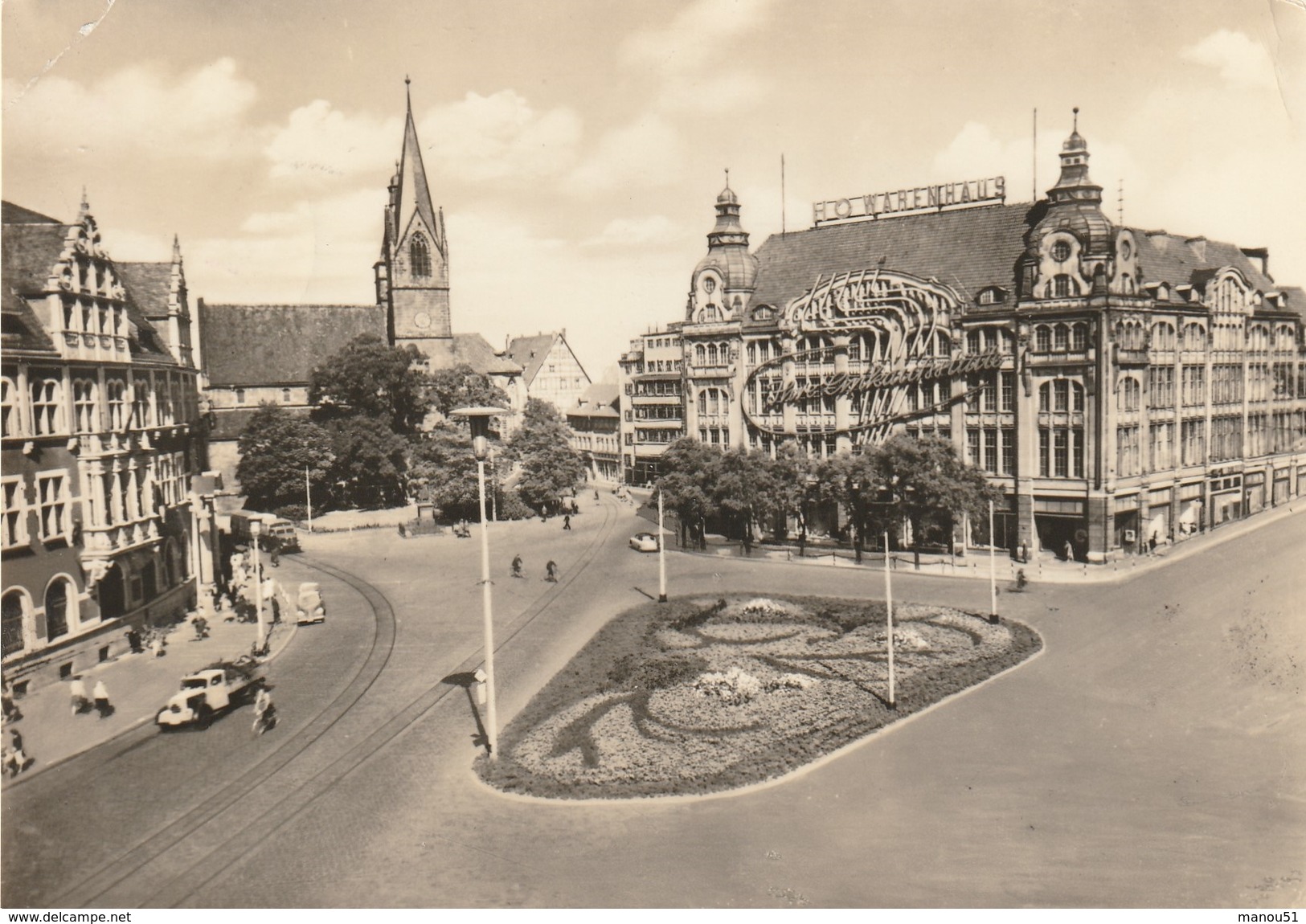 ALLEMAGNE - ERFURT - CPSM : Blick Zum HO-Warenhaus - Erfurt