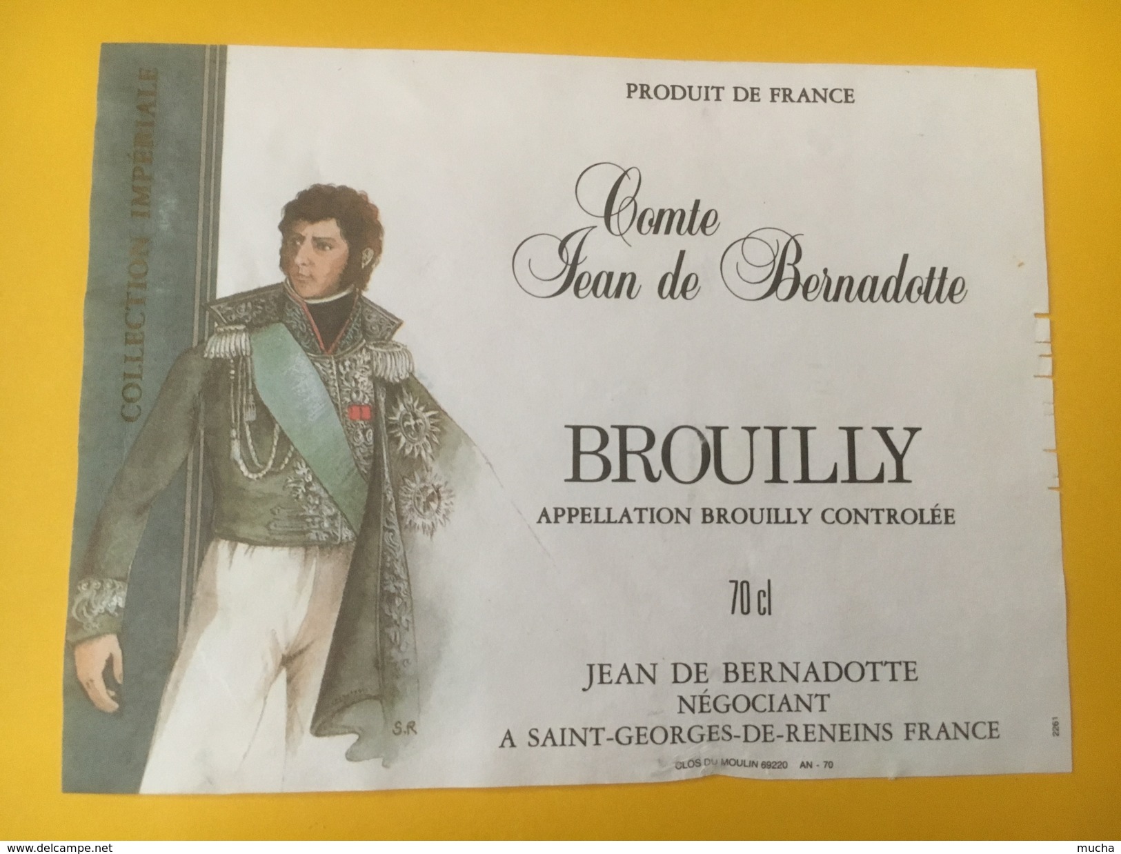 4892 - Comte Jean De Bernadot Brouilly - Beaujolais