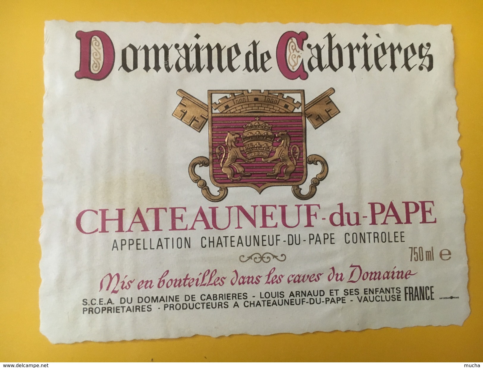 4894 - Domaine De Cabrières Chateauneuf-du-Pape - Côtes Du Rhône