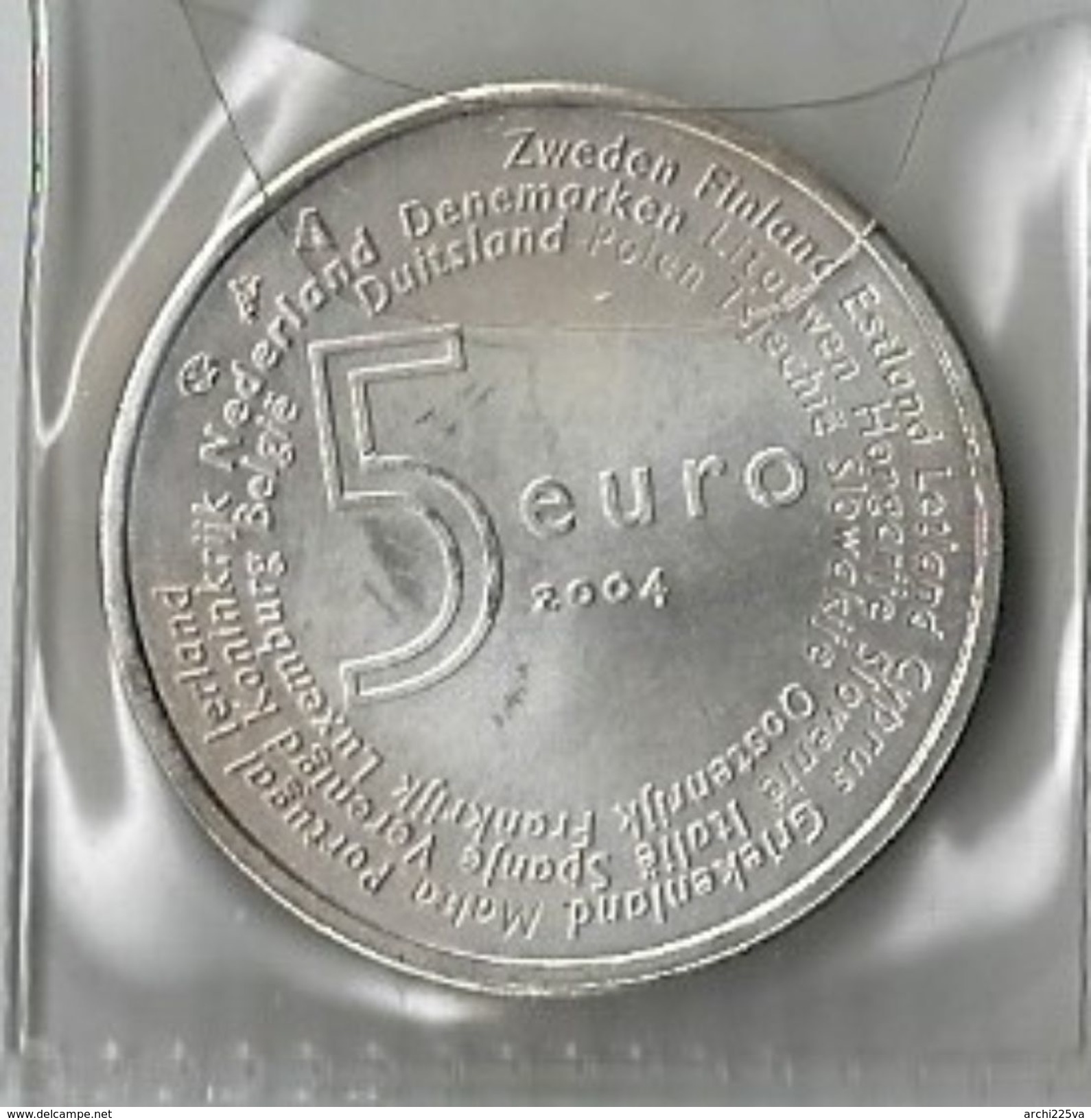 OLANDA 2004 - BEATRIX - 5 Euro - SPL - Argento / Argent / Silver - Paesi Bassi