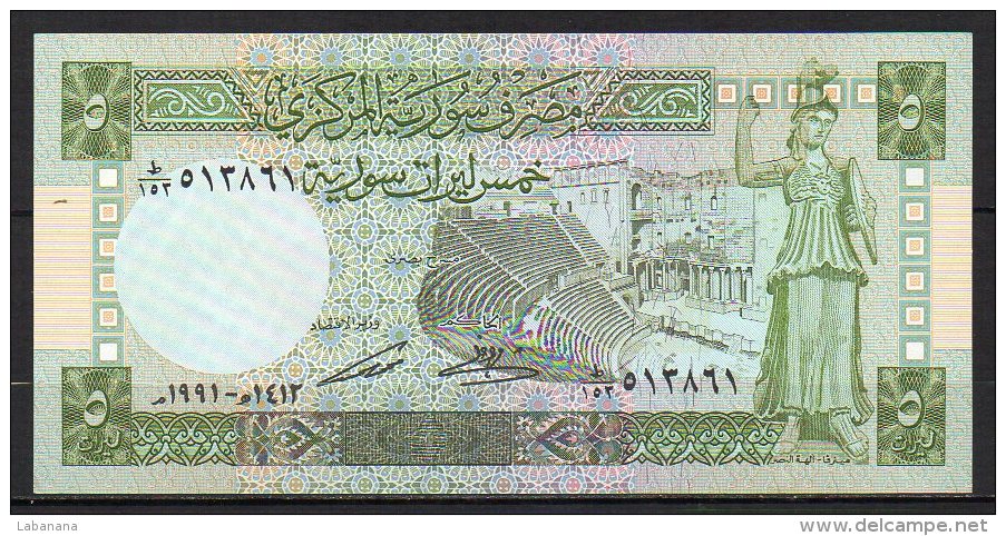 518-Syrie Billet De 5 Pounds 1991 - Syrie