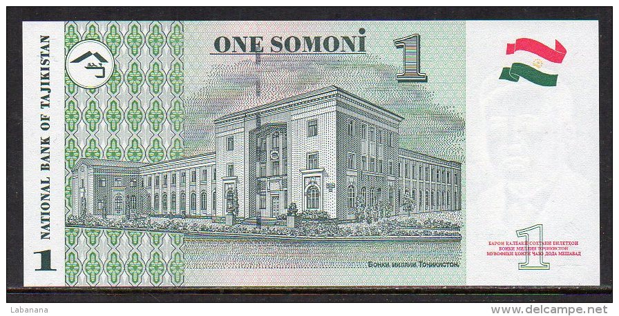 529-Tajikistan Billet De 1 Somoni 1999 AT534 Neuf - Tadzjikistan