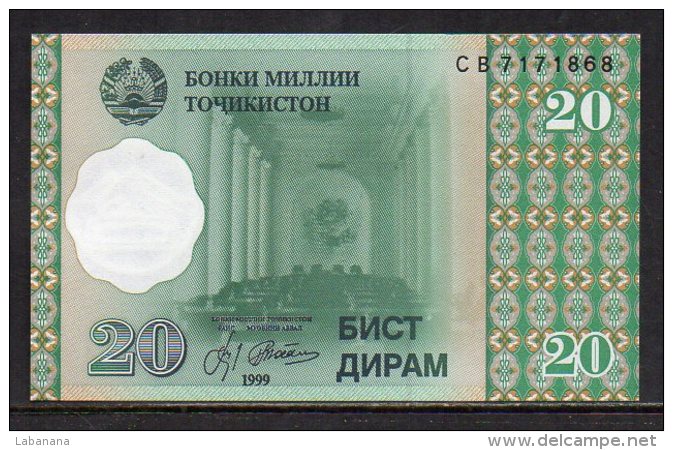 510-Tajikistan Billet De 20 Dirams 1999 CB717 Neuf - Tadjikistan