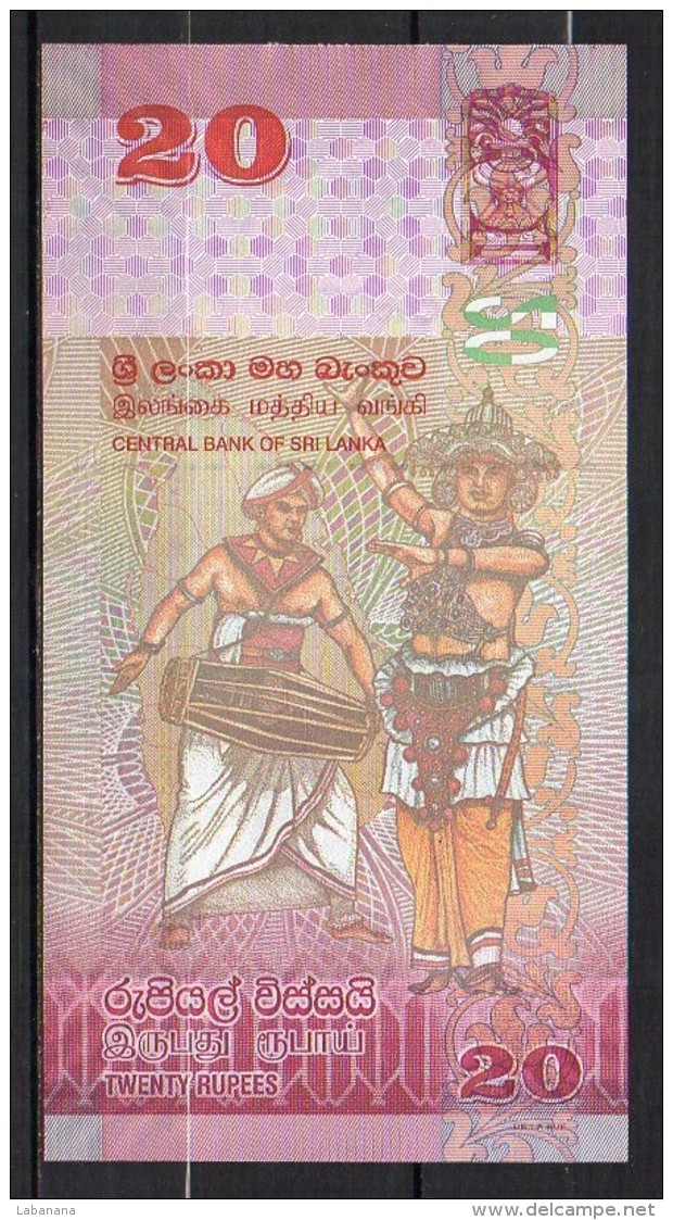 523-Sri Lanka Billet De 20 Rupees 2010 W23 Neuf - Sri Lanka