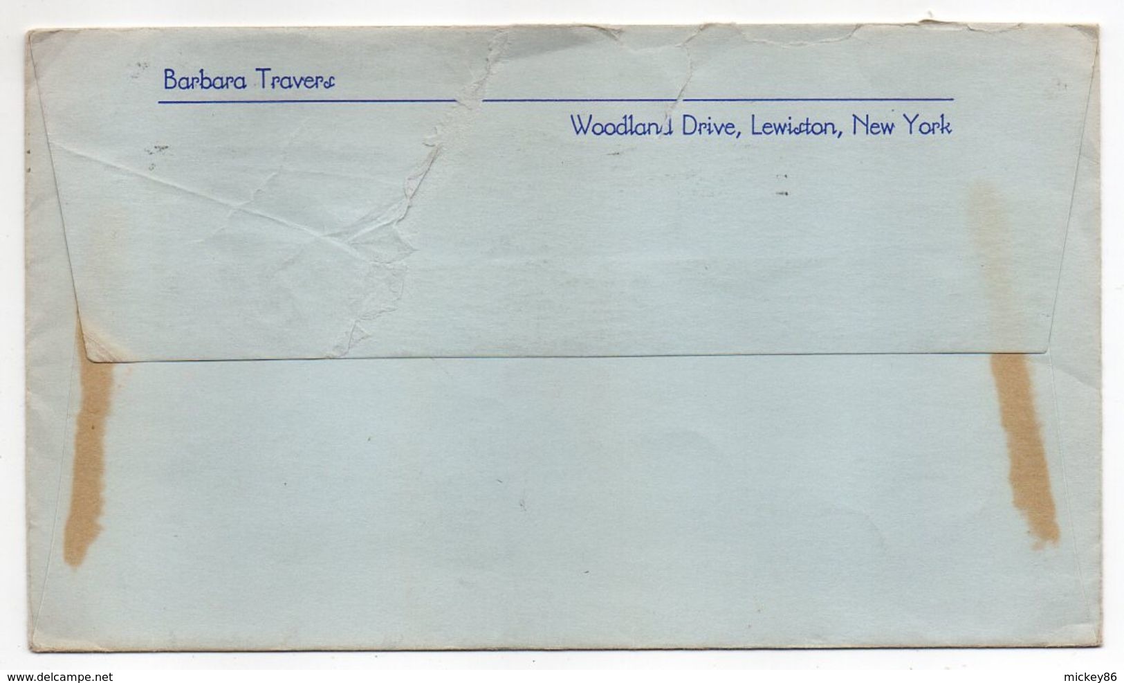 USA-1961-Lettre De NIAGARA FALLS Pour PRINCETOWN (N.J)-timbre(communications For Peace) Seul Sur Lettre-- Beau Cachet - Cartas & Documentos