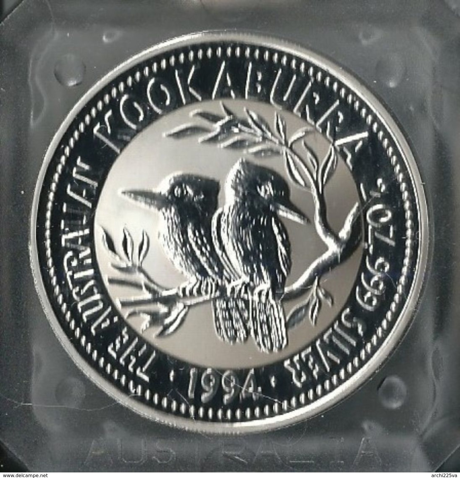 1994 AUSTRALIA - Kookaburra - 2 Dollars FDC PROOF - Argento / Argent / Silver  999 / 1000 - Confezione Originale - 2 Dollars