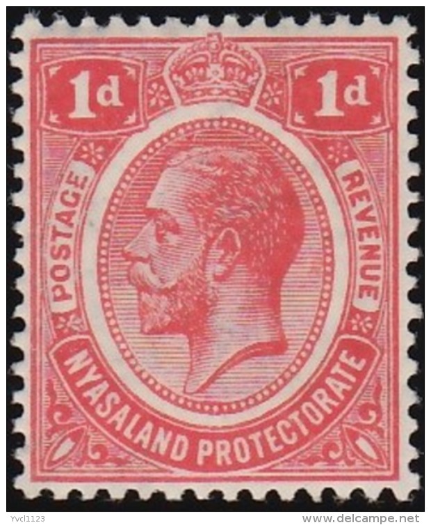 NYASALAND - Scott #26 King George V / Mint LH Stamp - Nyasaland (1907-1953)