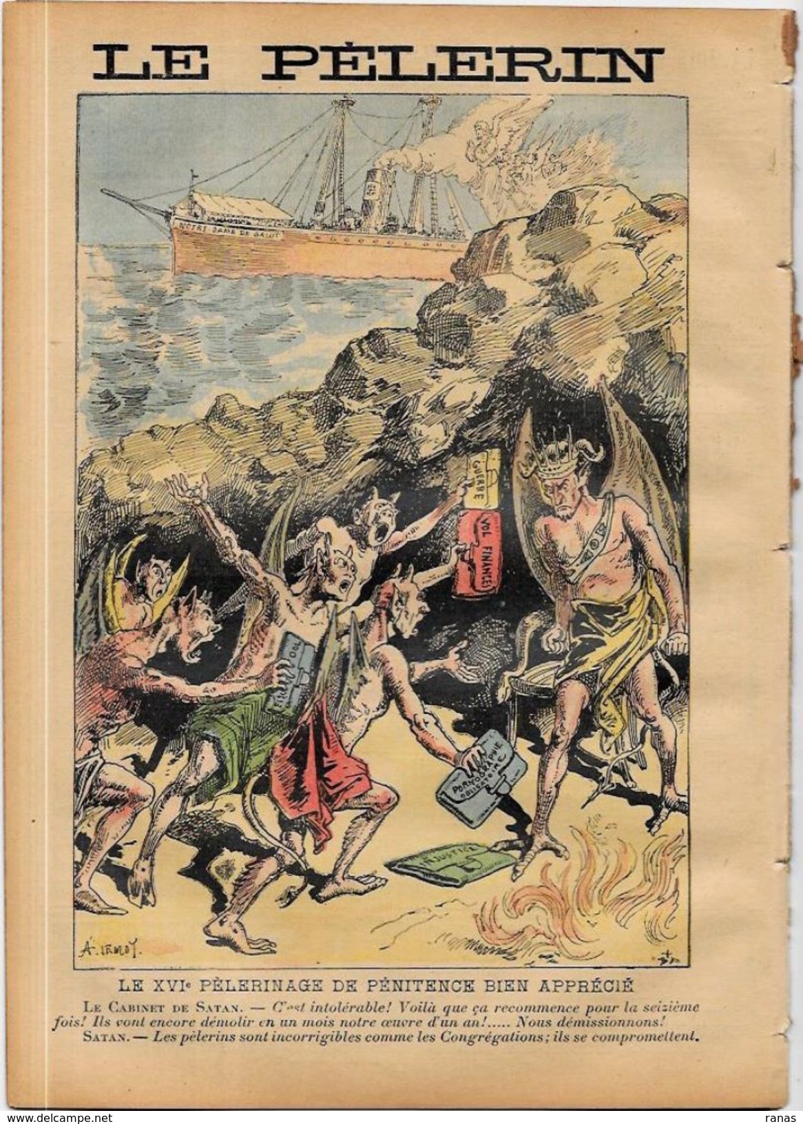 Revue Le Pélerin  N° 1062 De 1897 Turquie Turkey Grèce Franc Maçonnerie Maçonnique Diable - 1850 - 1899