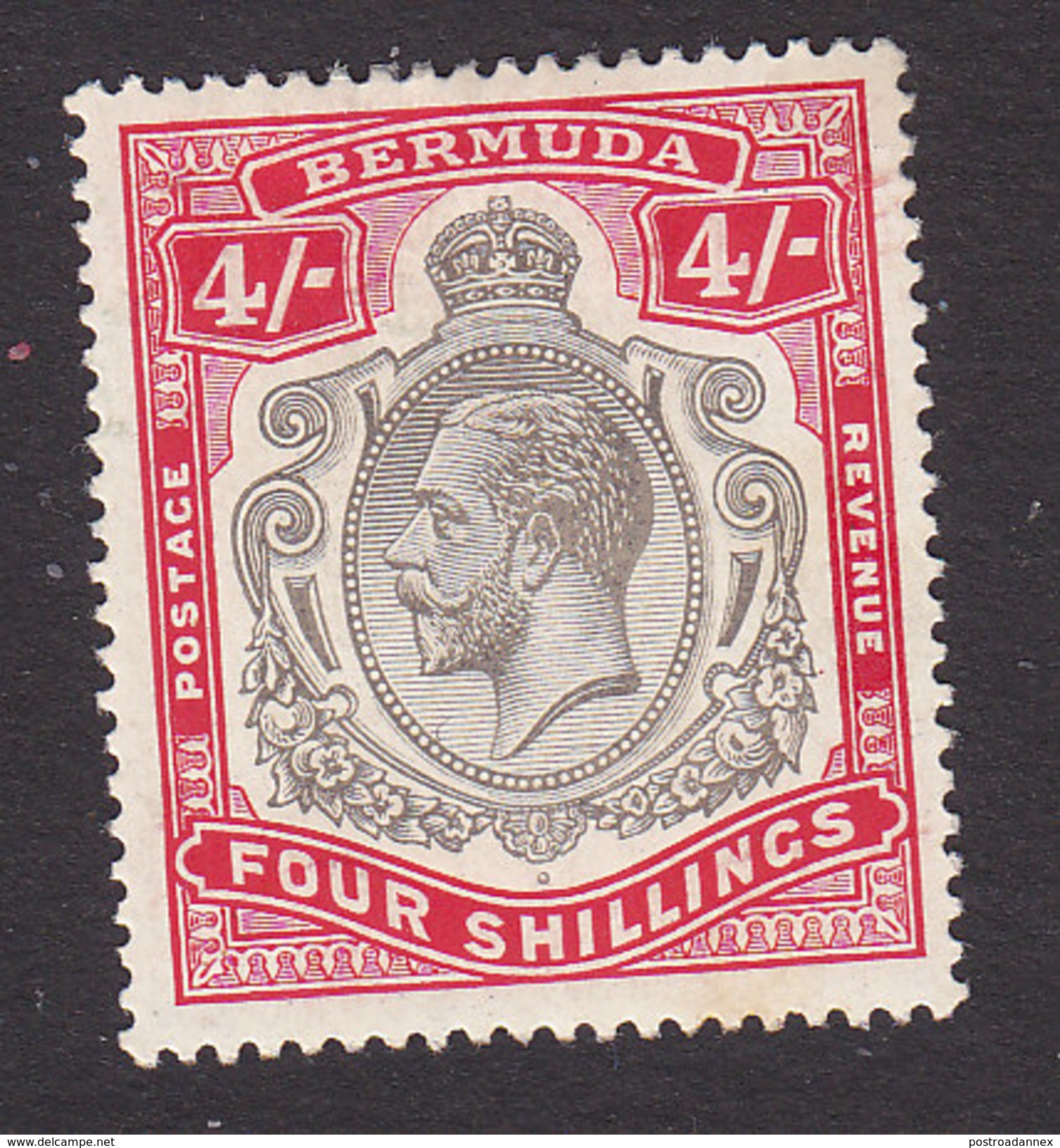 Bermuda, Scott #51, Mint Hinged, George V, Issued 1910 - Bermudes