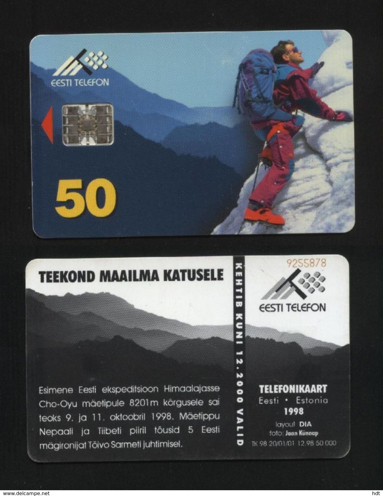 Estonia - 1998 - Co Oyu, Alpinism, 50.000 Issued - Estonia