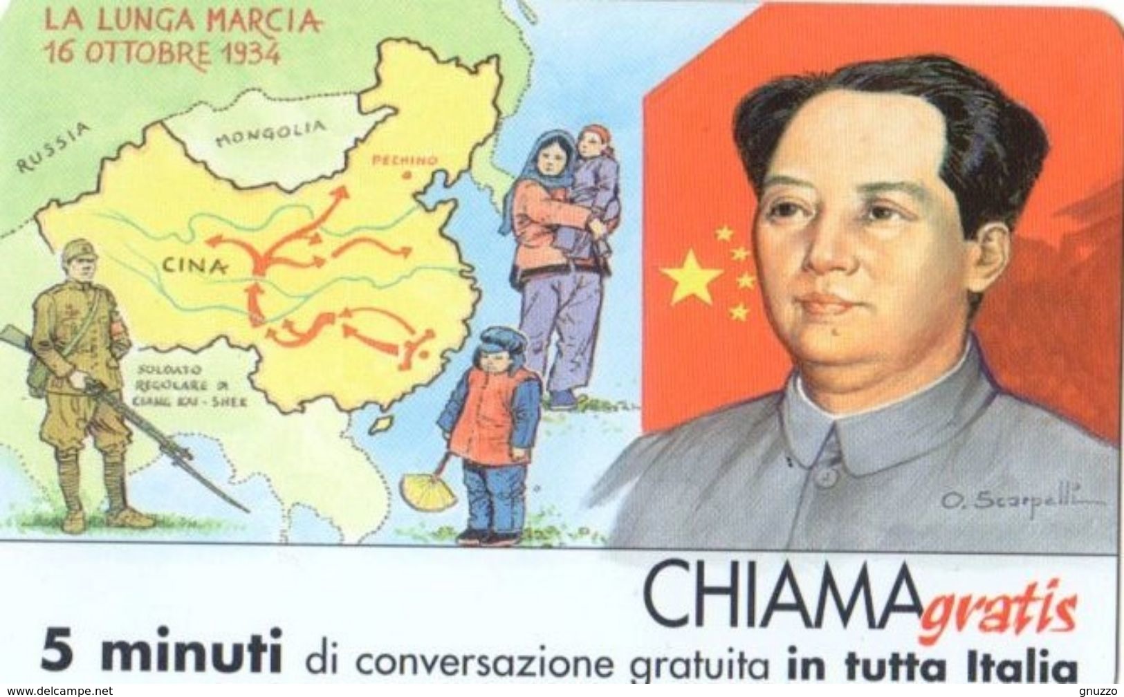 NUOVA-(Mint)-TELECOM ITALIA-CHIAMAGRATIS- PERSONAGGI-MAO TZE TUNG - Altri & Non Classificati