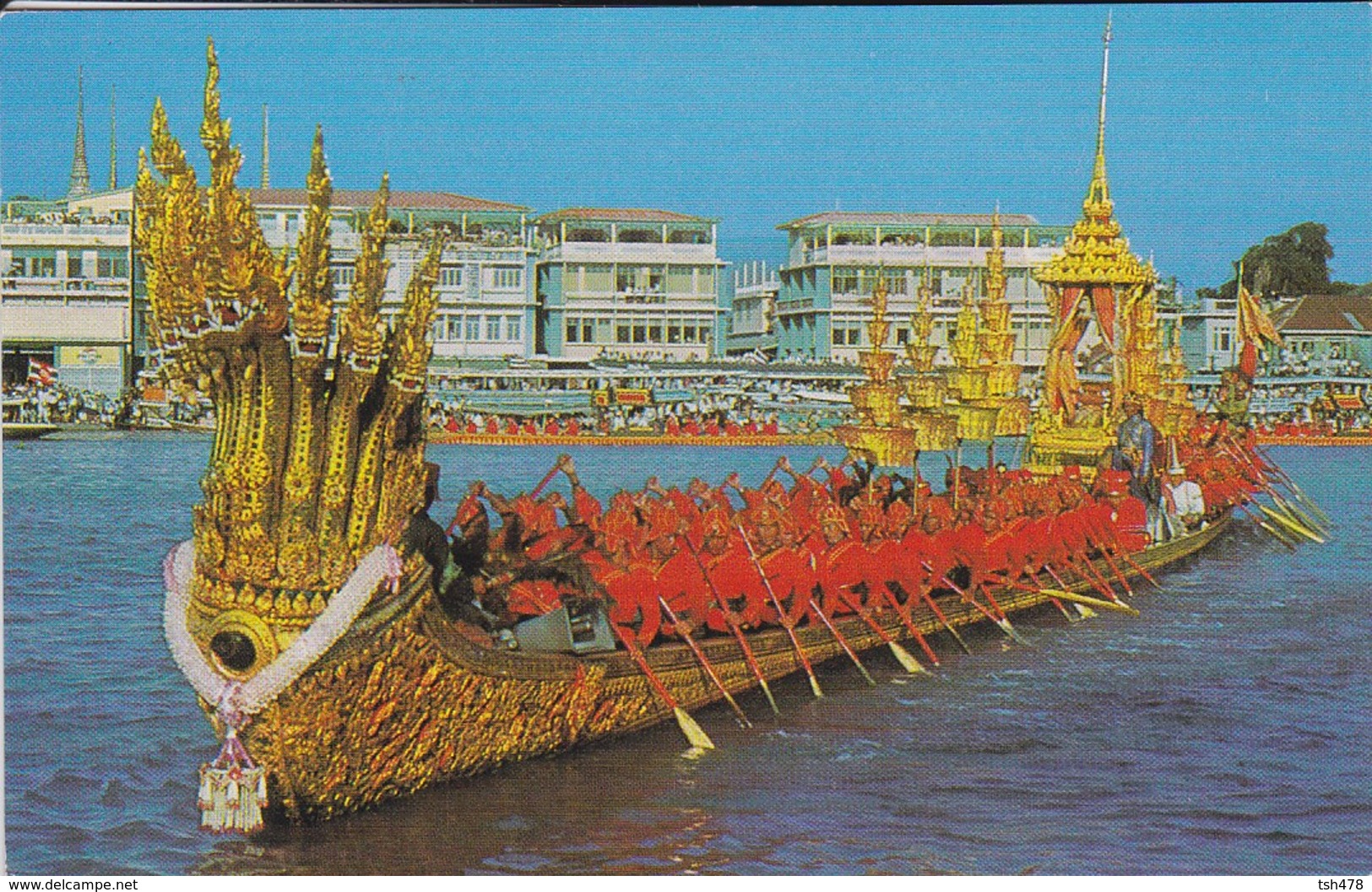 ASIE---THAILAND--bangkok--the Nakaraj Barge In A Procession---voir 2 Scans - Thaïlande