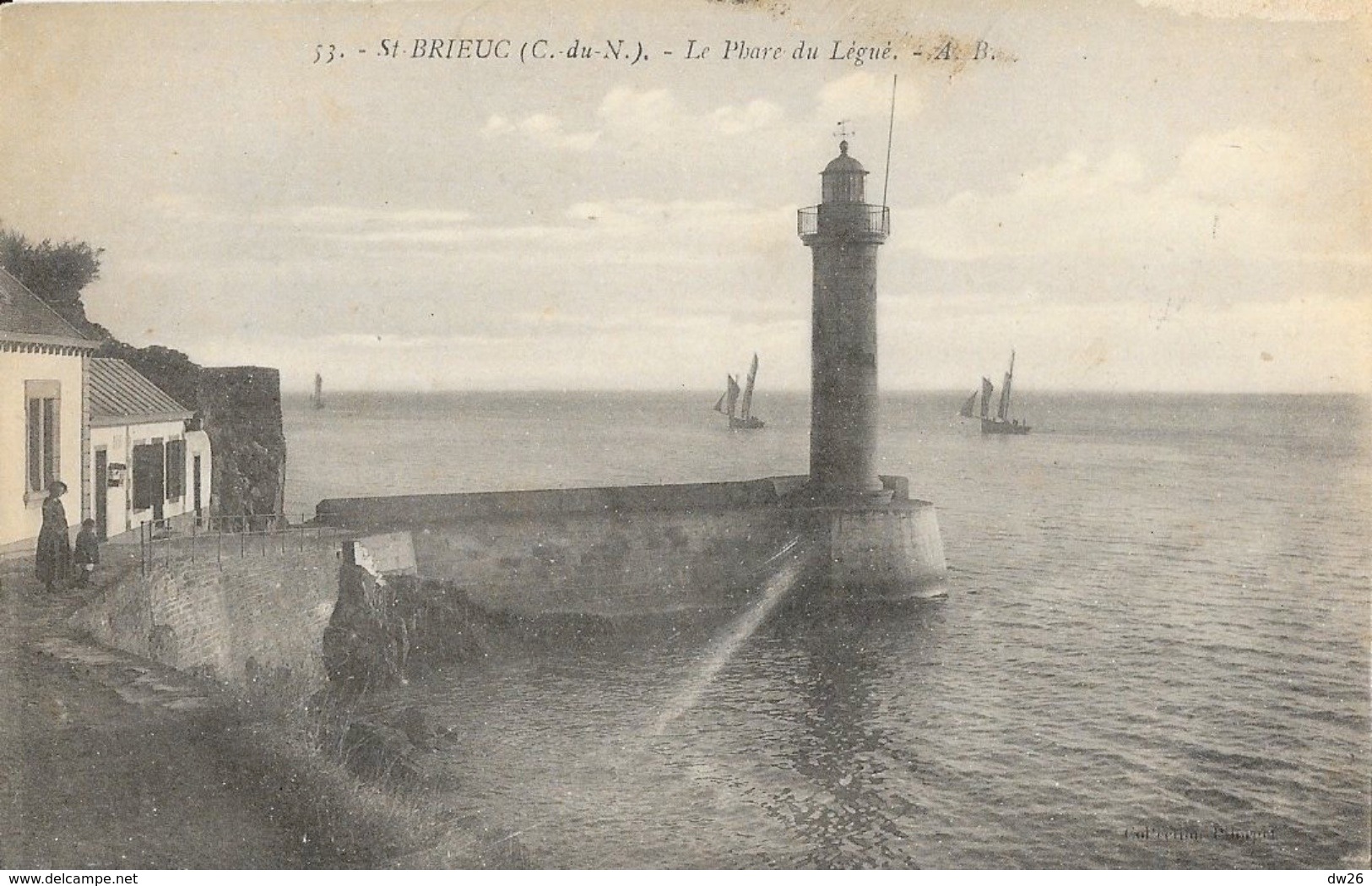 St Saint-Brieuc (Côtes-du-Nord) - Le Phare Du Légué - Carte A.B. Non Circulée - Vuurtorens