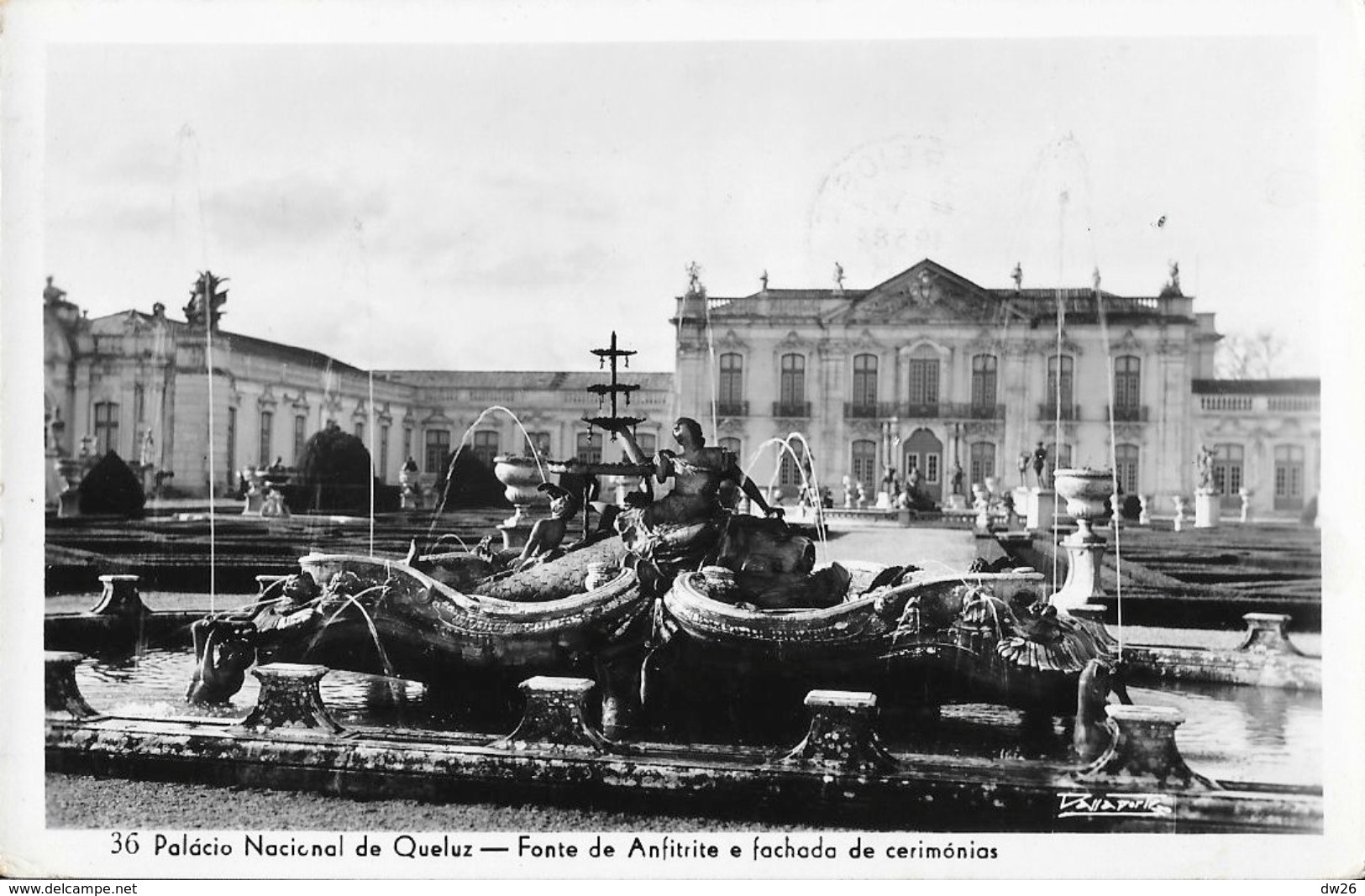 Sintra - Palacio Nacional De Quelus - Fonte De Anfitrite E Fachada De Cerimonias - Lisboa