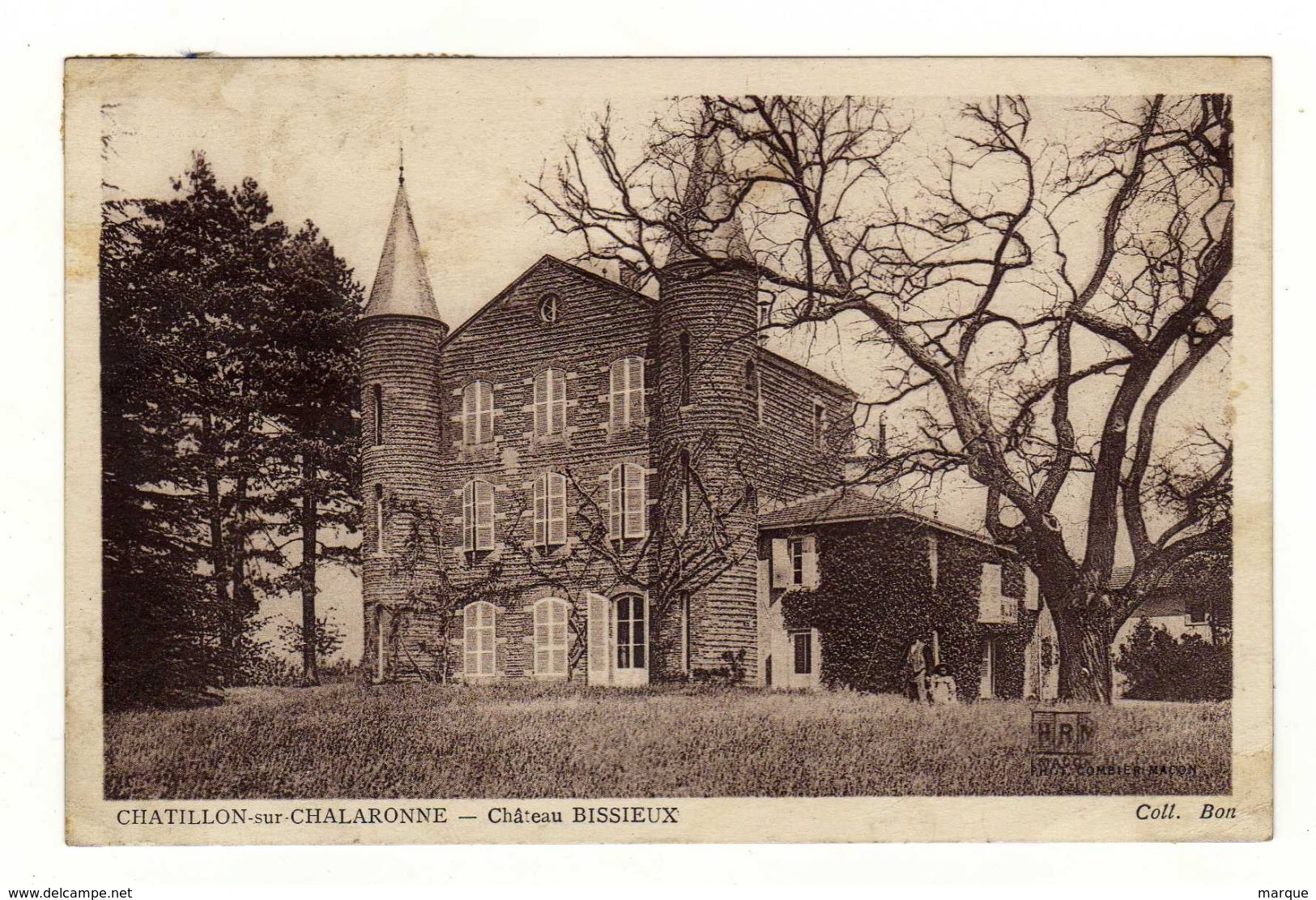 Cpa CHATILLON SUR CHALARONNE Château Bissieux - Châtillon-sur-Chalaronne