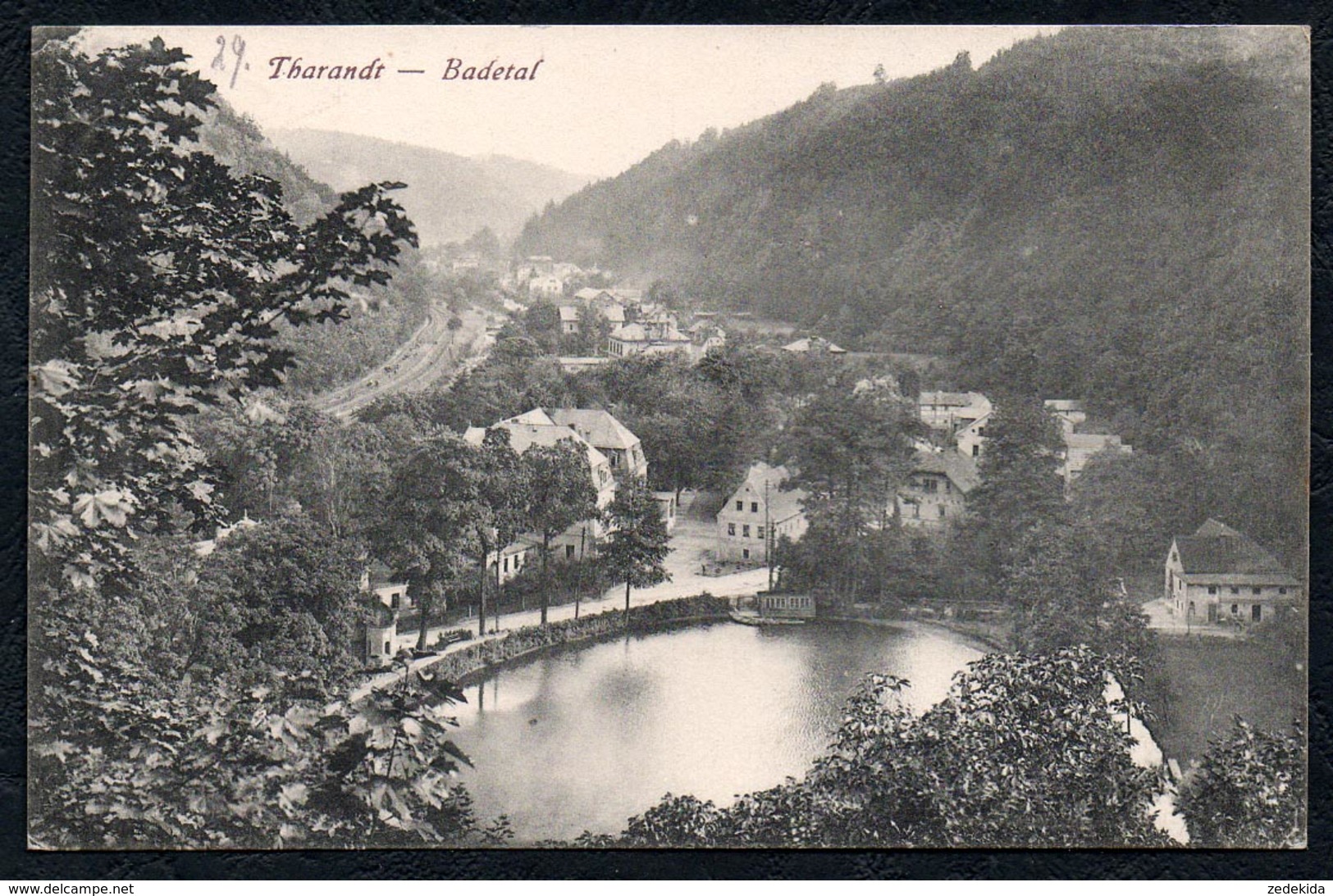 A6109 - Alte Ansichtskarte - Tharandt Badetal - Gel 1924 - Alwin Keil TOP - Tharandt