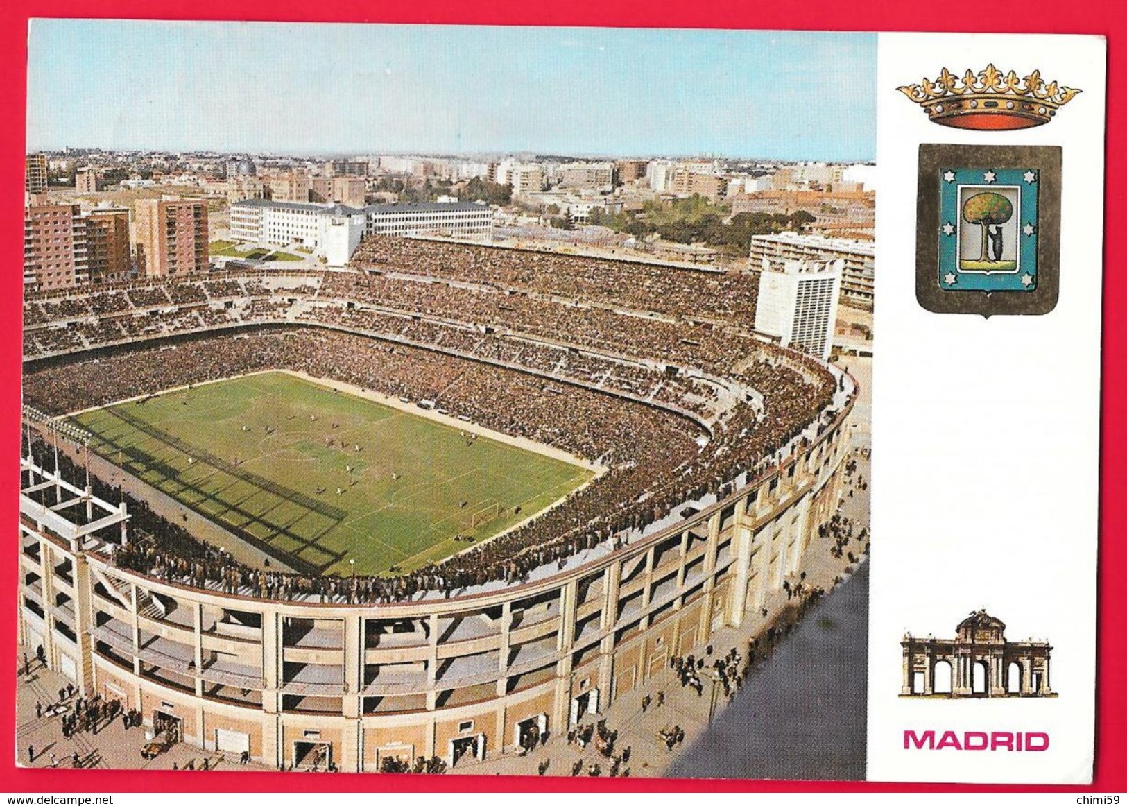 STADIO DI CALCIO  -  STADIUM - STADE - STADION - ESTADIO SANTIAGO BERNABEU MADRID - Soccer