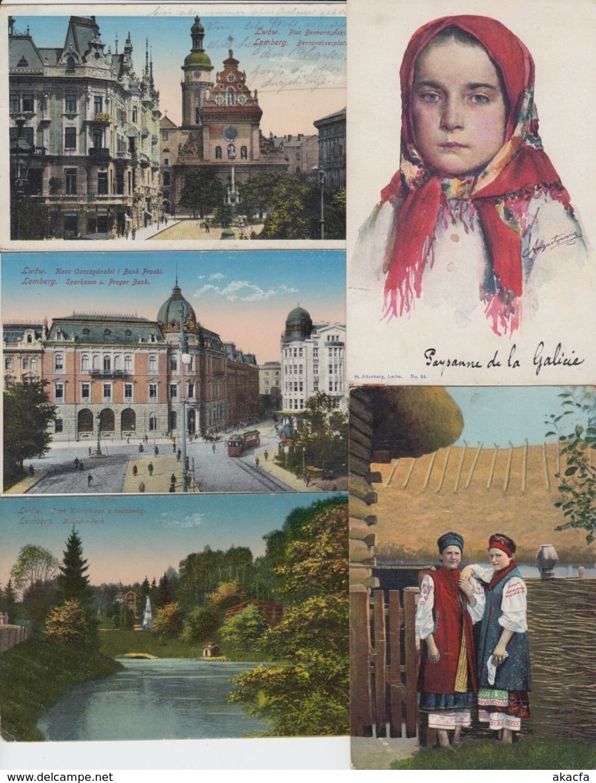 UKRAINE RUSSIE RUSSIA 45 Cartes Postales 1900-1940. - Ucrania