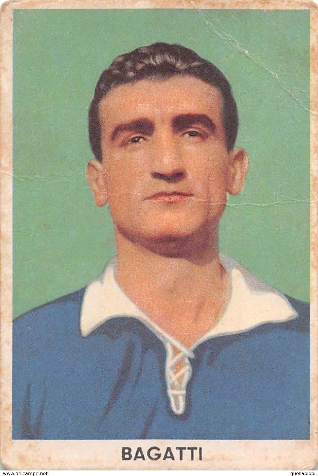 D6300 "BAGATTI ROMANO - SPAL"  FIGURINA ORIGINALE CARTONATA DELLA S.T.E.F. - TORINO NR. 268 - 1960/1961 - Trading Cards