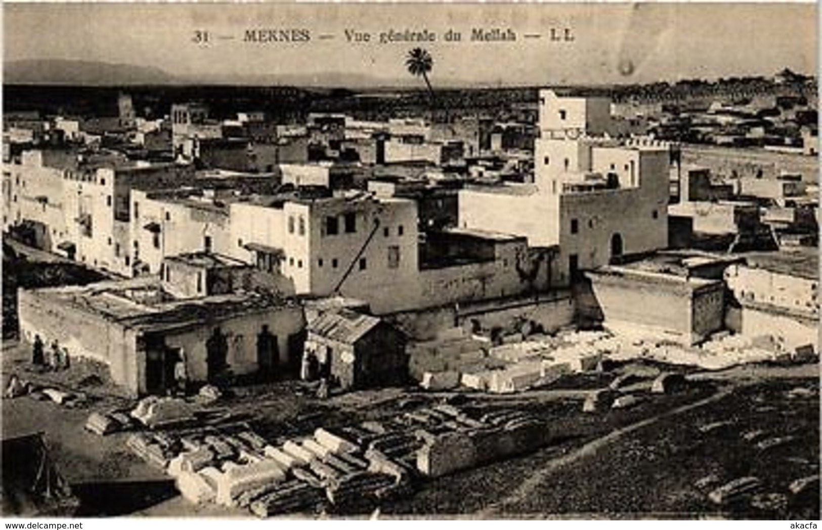 PC JUDAICA Meknes - Vue Générale Du Mellah (a1119) - Autres & Non Classés