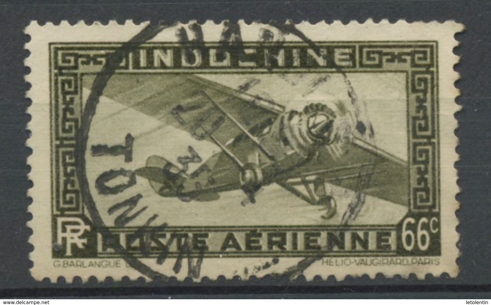 INDOCHINE RF - POSTE AERIENNE - N° Yvert 10 Obli. - Airmail