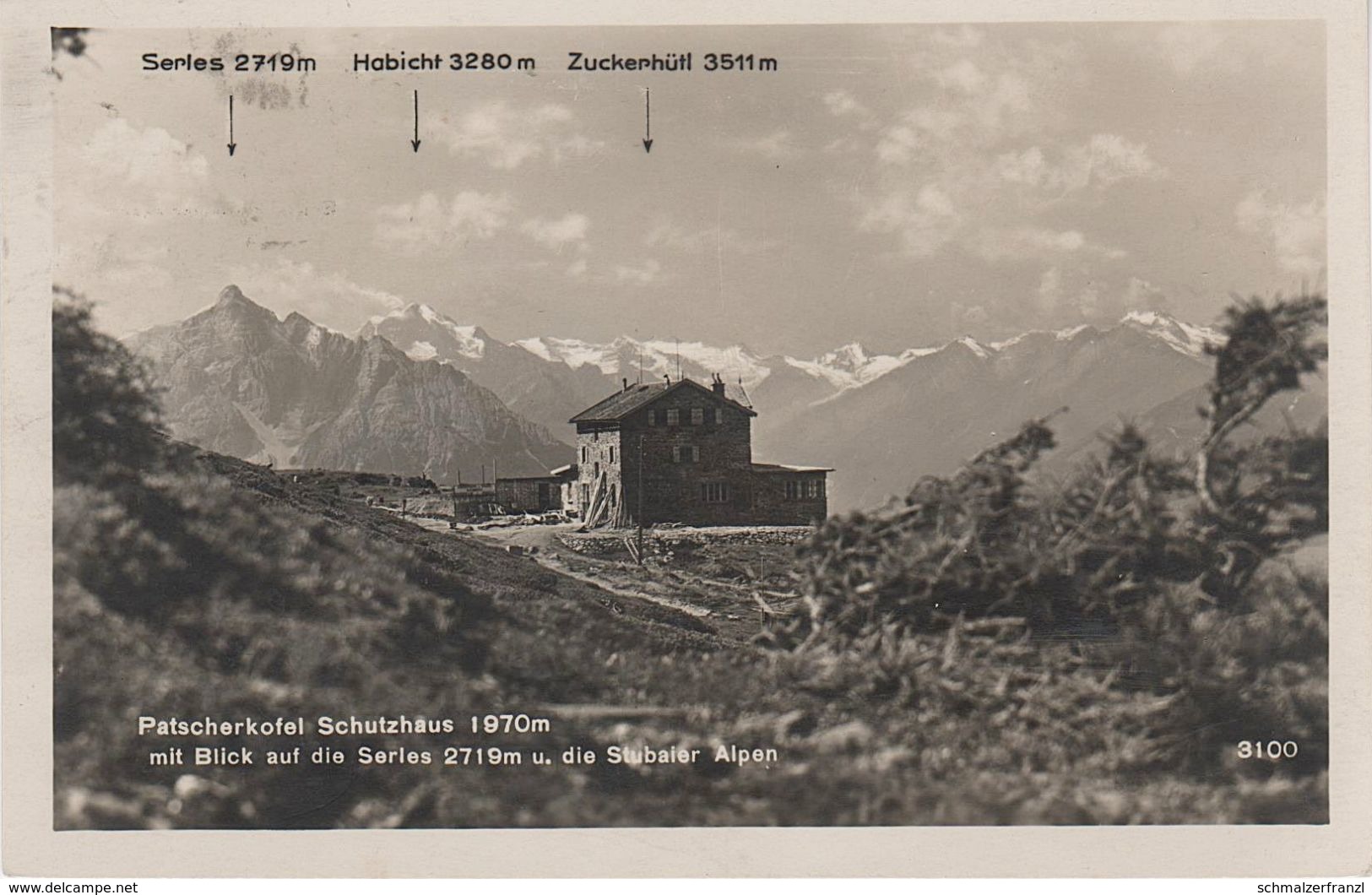 AK Patscherkofel Schutzhaus Patscherkofelhaus Gasthof Hütte Serles Bei Igls Patsch Innsbruck Schönberg Tuxer Alpen - Innsbruck