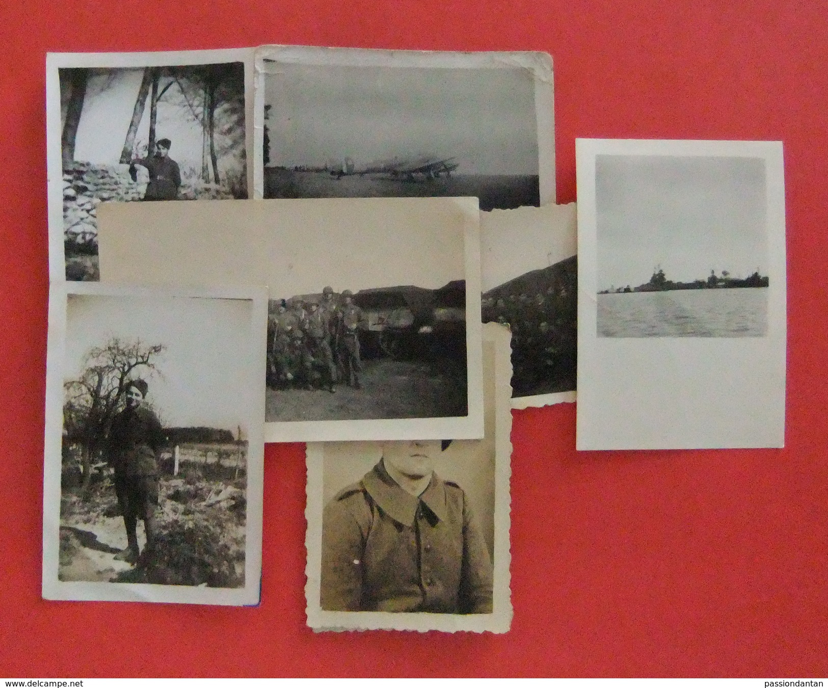 Vingt Cinq Photographies Anciennes En Noir Et Blanc - Clichés Militaria Divers - Guerre, Militaire