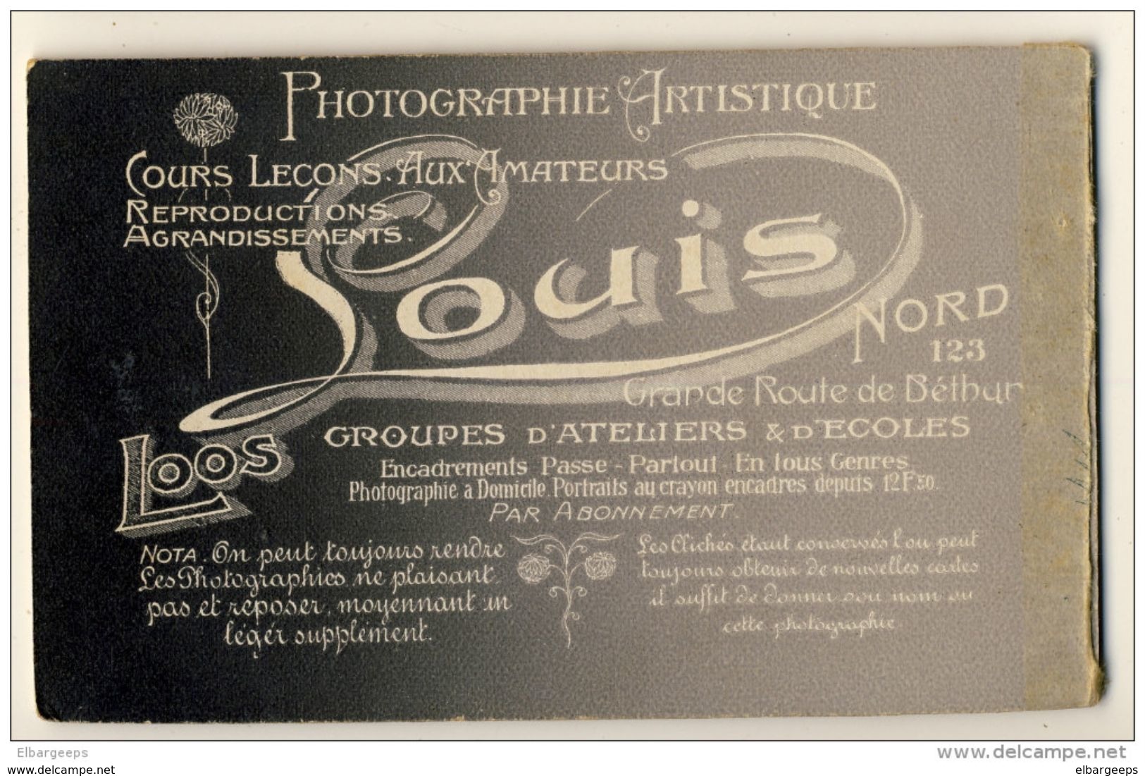 Photo CDV  - Photographie Artistique - Louis - Loos  Communiant  ....  Voir 2 Scans - Zonder Classificatie