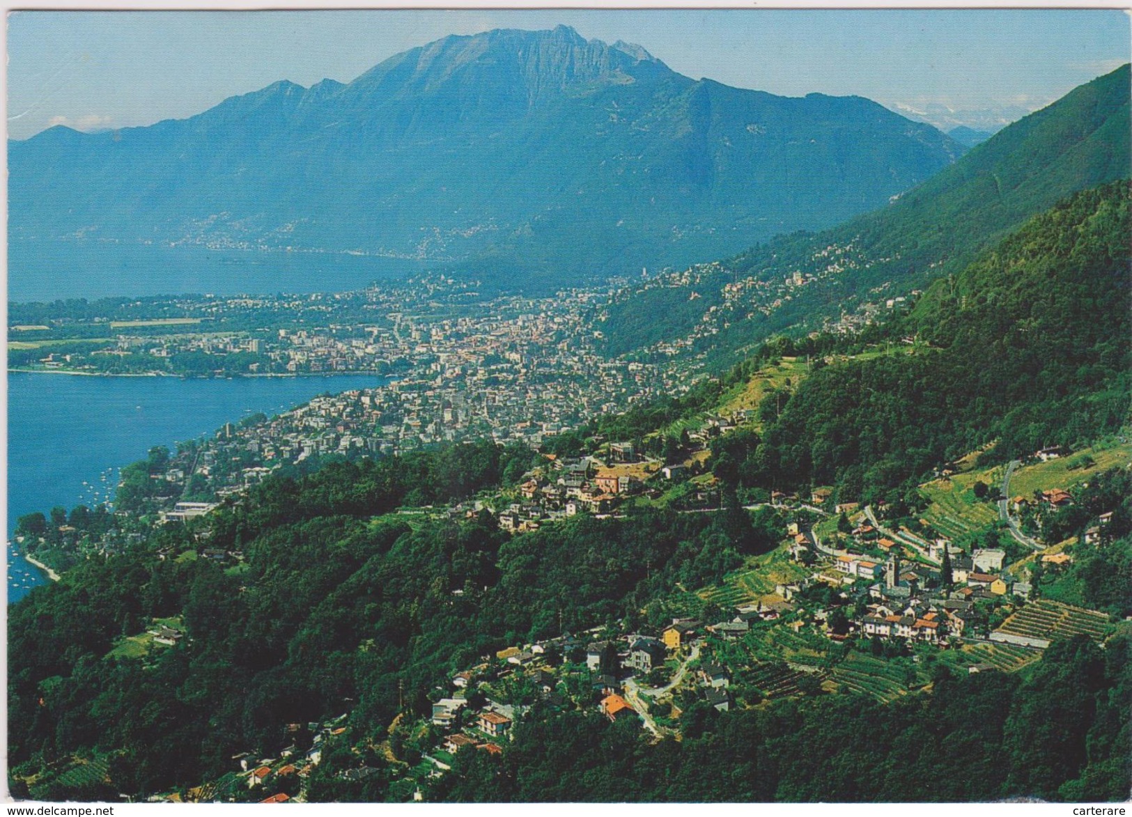 SUISSE,SWITZERLAND,SWISS, HELVETIA,SCHWEIZ,SVIZZERA ,TESSIN,LOCARNO,LAC MAJEUR,TICINO,VUE AERIENNE - Locarno