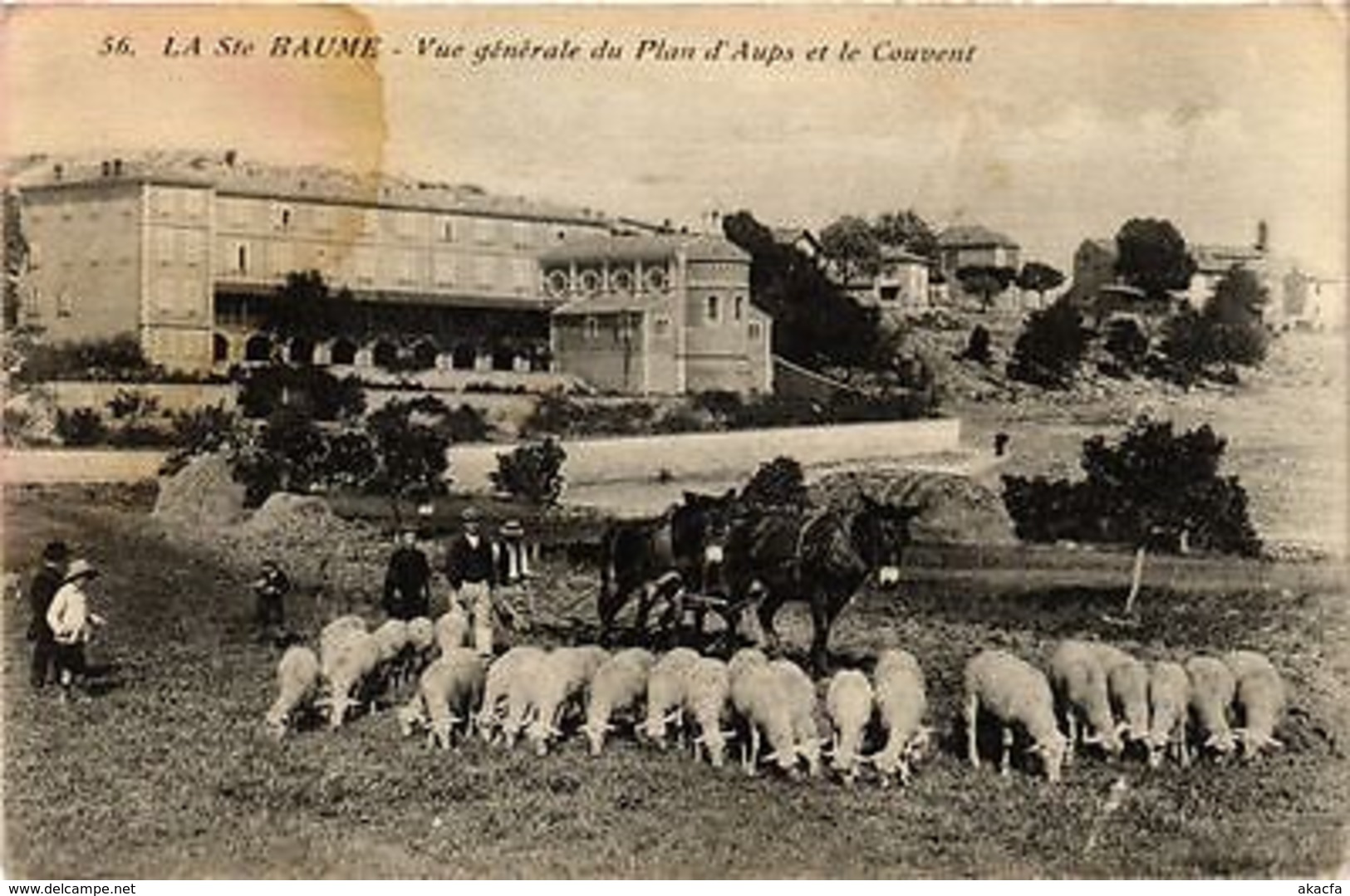 CPA LA SAINTE-BAUME - Vue Générale Du Plan D'Aups Et Le Couvent (213672) - Autres & Non Classés