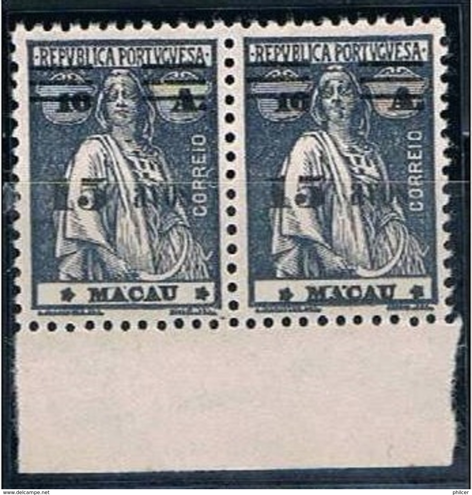 Macau, 1931/3, # 266 (III-IV; III-III), MNH - Unused Stamps