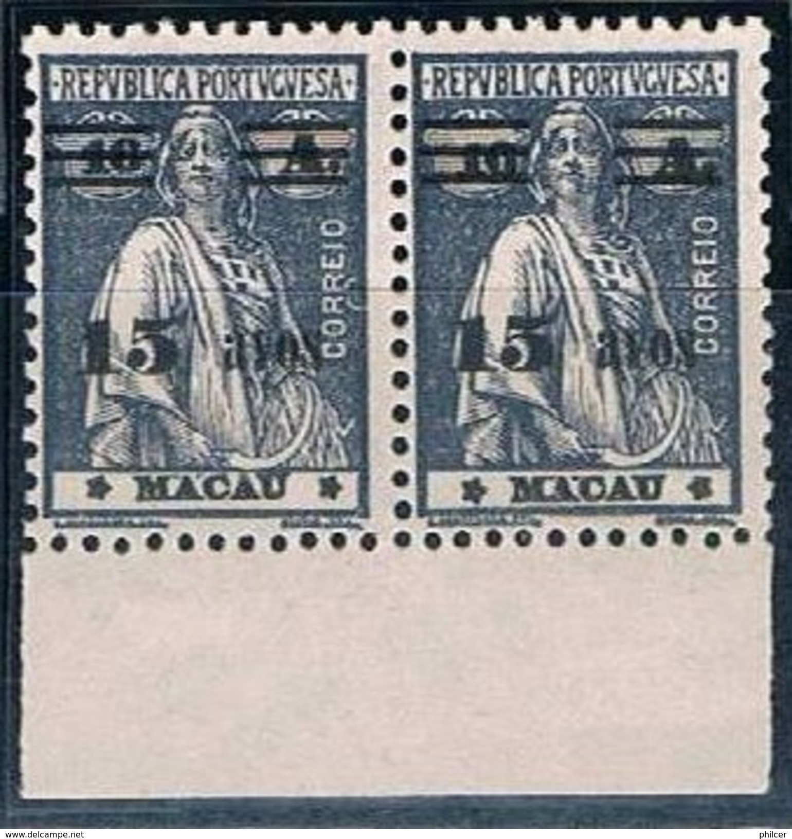 Macau, 1931/3, # 266 (III-IV; III-III), MNH - Ungebraucht