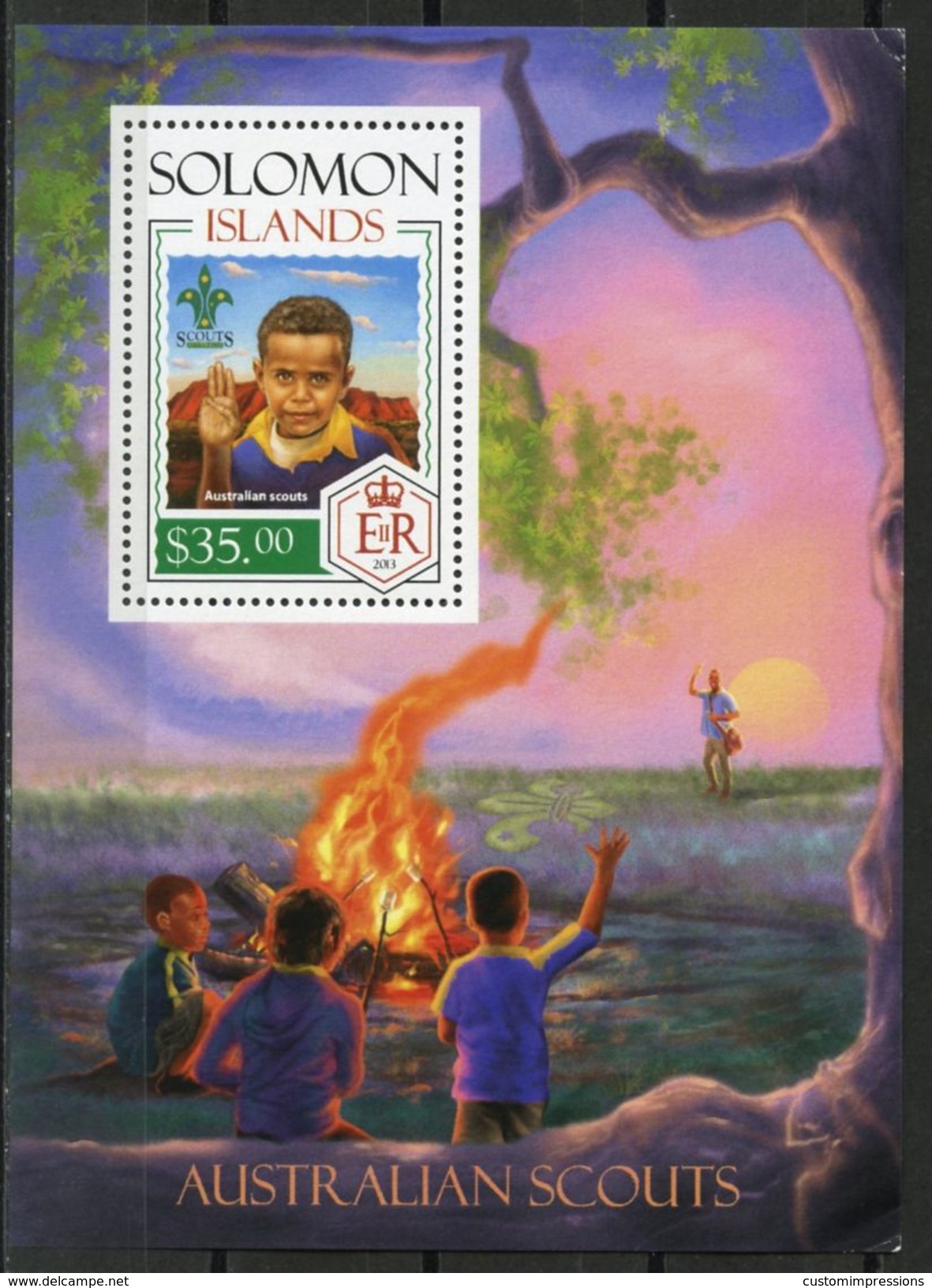 SOLOMON ISLANDS   AUSTRALIAN SCOUTS  S498 - Unused Stamps