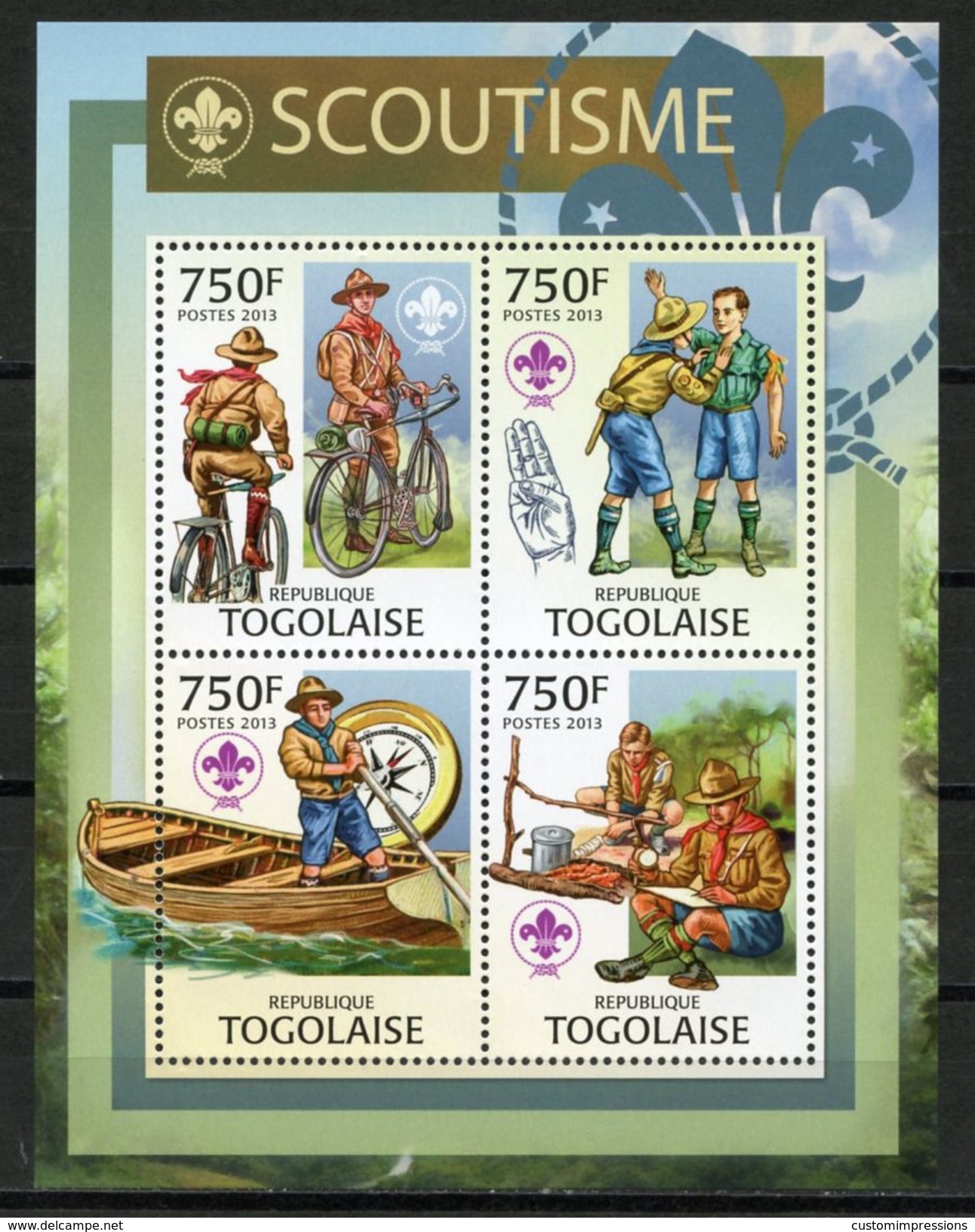 TOGO SCOUTING ACTIVITIES  S520 - Unused Stamps