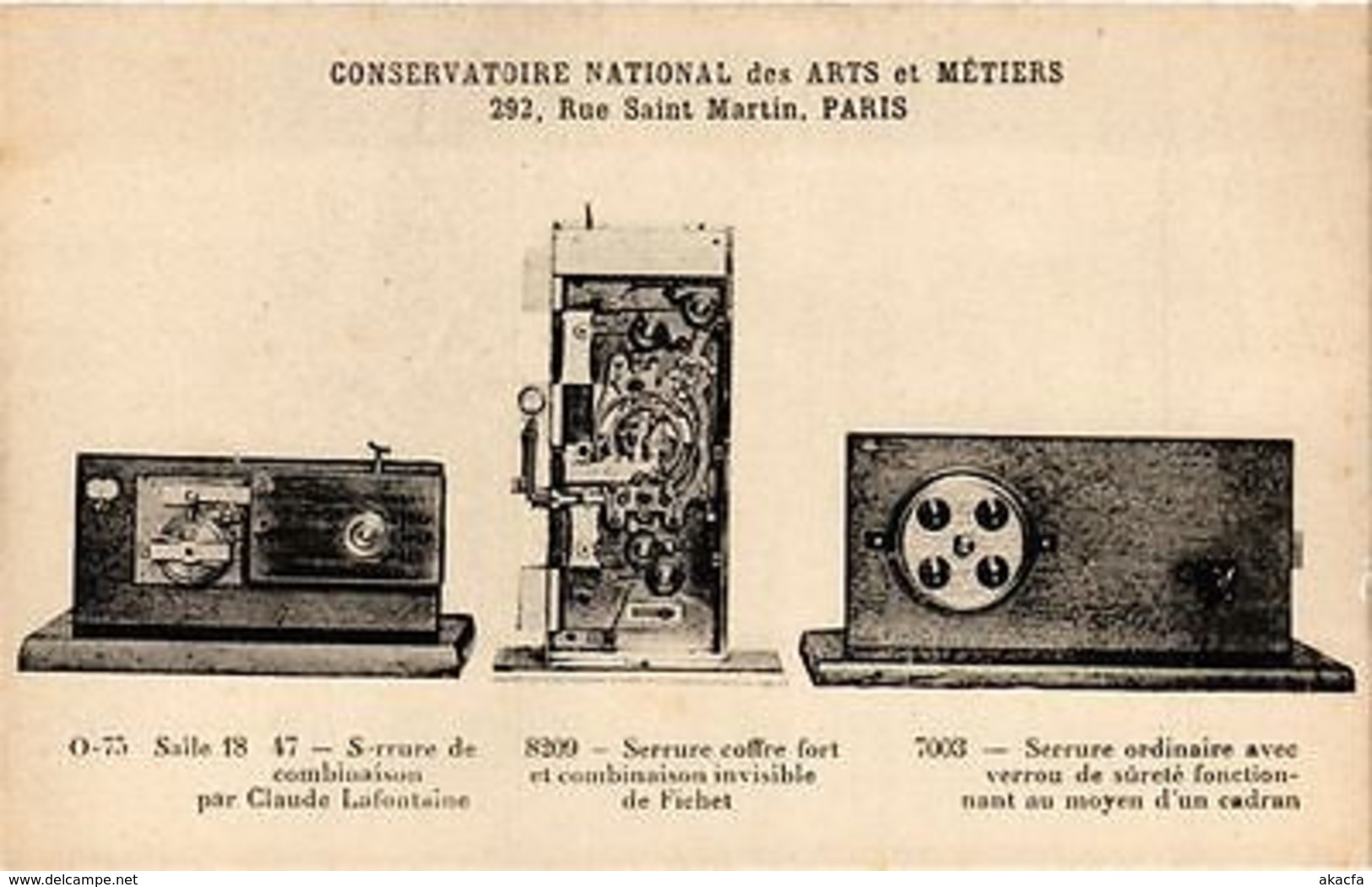 CPA PARIS (3e) Cnam - Serrures (215158) - Autres & Non Classés