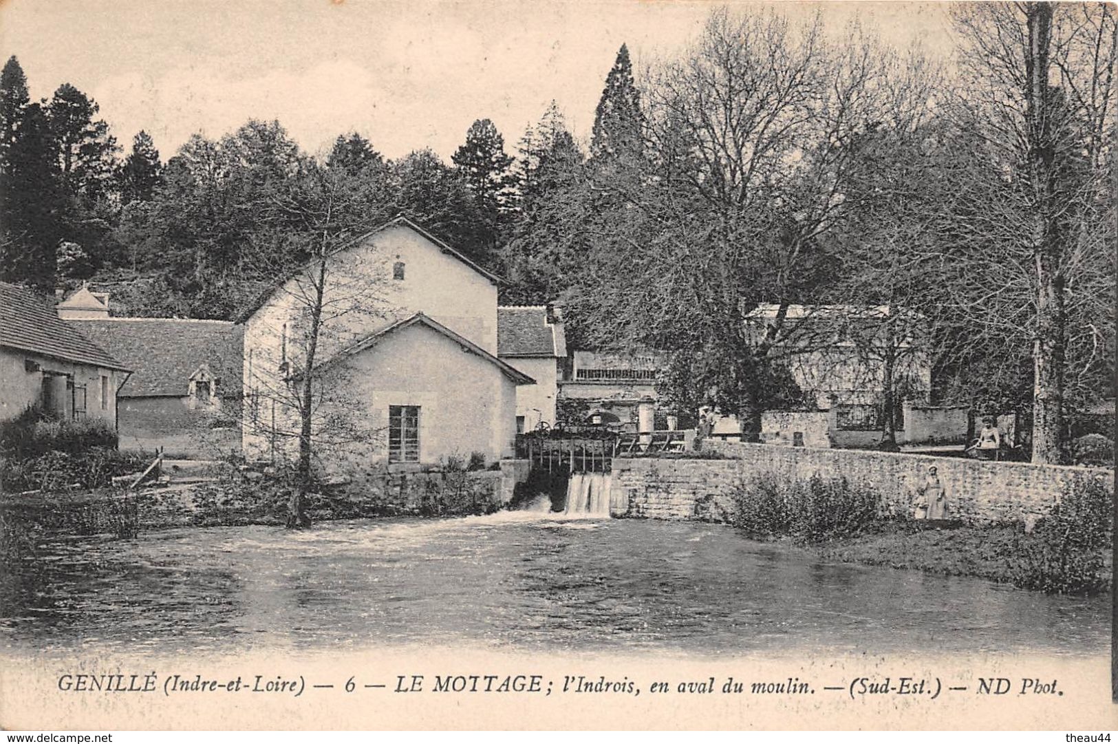 ¤¤  -  GENILLE   -  LE MOTTAGE   -  L'Indrois, En Aval Du Moulin    -  ¤¤ - Genillé