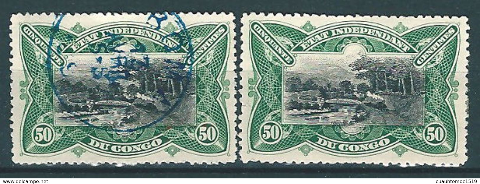 Kongostaat / Etat Independand Du Congo 1894: Nr. 17*/°; Freimarken 50 C. #B21 - 1884-1894