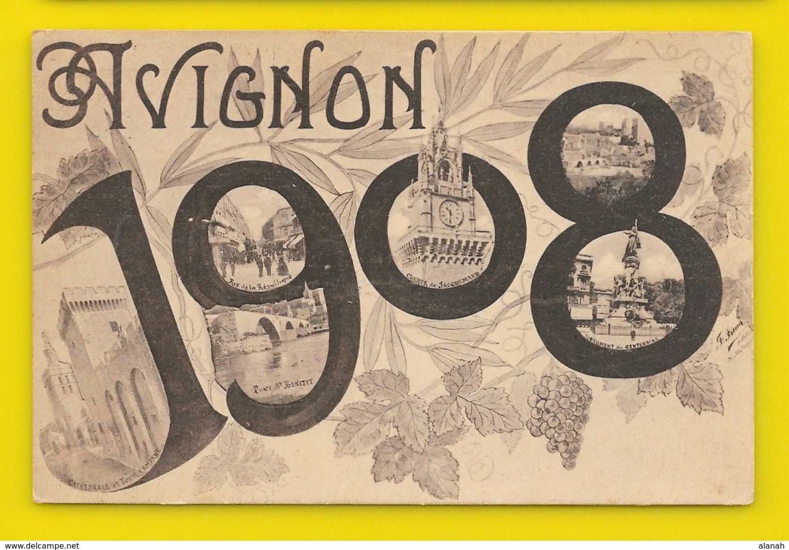 AVIGNON Rare Fantaisie 1908 (Beau) Vaucluse (84) - Avignon
