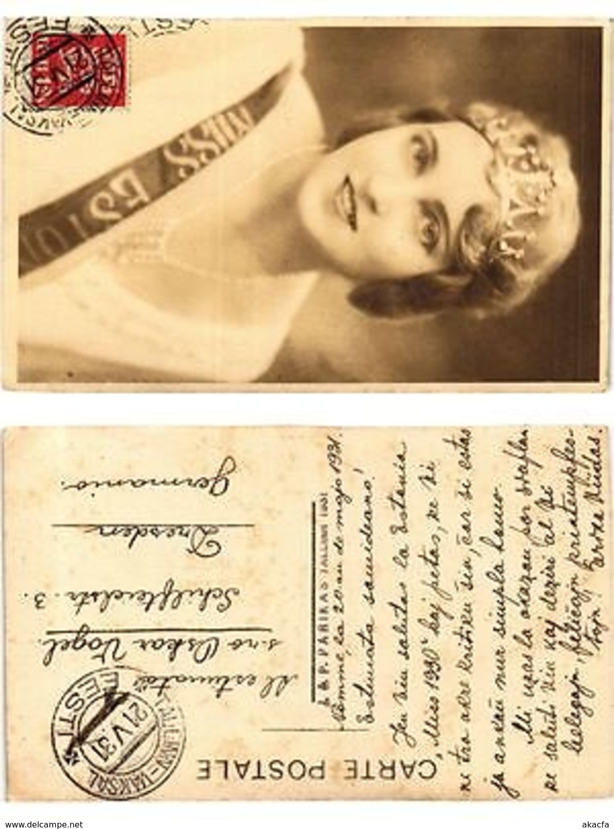 CPA Miss Estonia 1931. ESTONIA (378519) - Estonie