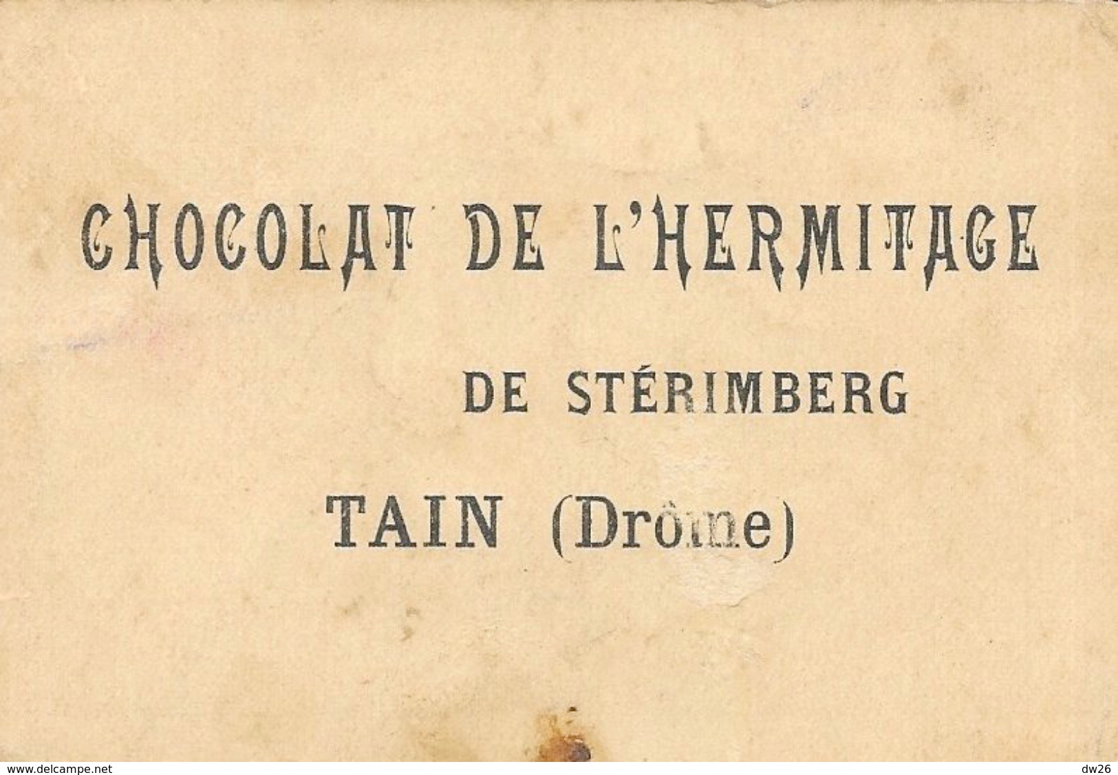 Gravure: Chocolat De L'Hermitage De Stérimberg, Tain (Drôme) - Château De Blois - Sonstige & Ohne Zuordnung