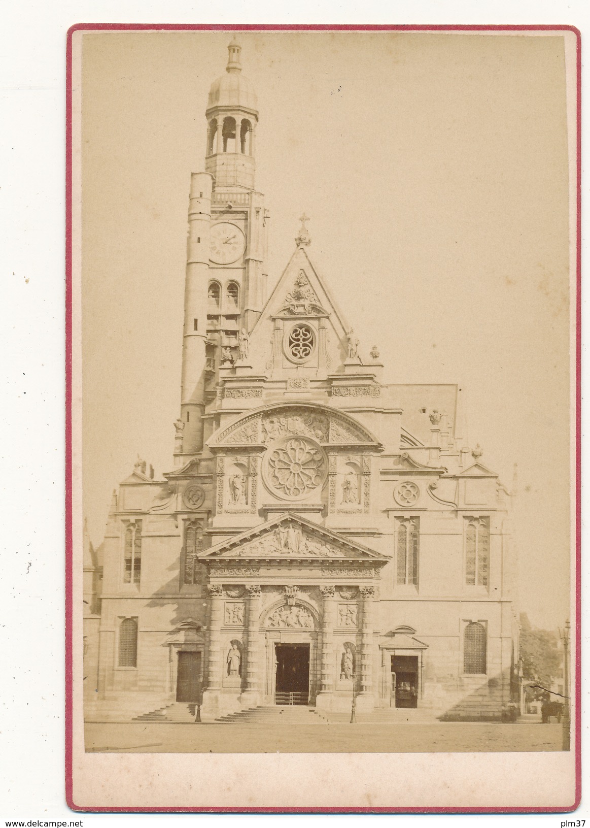 DEBITTE & HERVE , PARIS - Photo  Format Cabinet - L'Eglise Saint Etienne - Anciennes (Av. 1900)