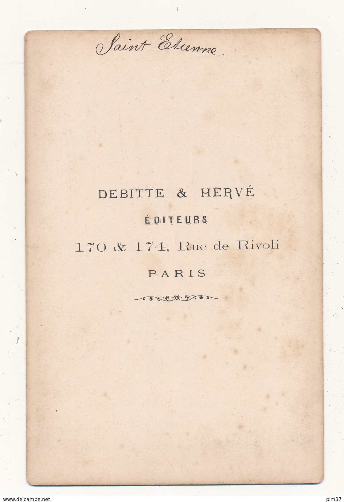 DEBITTE & HERVE , PARIS - Photo  Format Cabinet - L'Eglise Saint Etienne - Anciennes (Av. 1900)