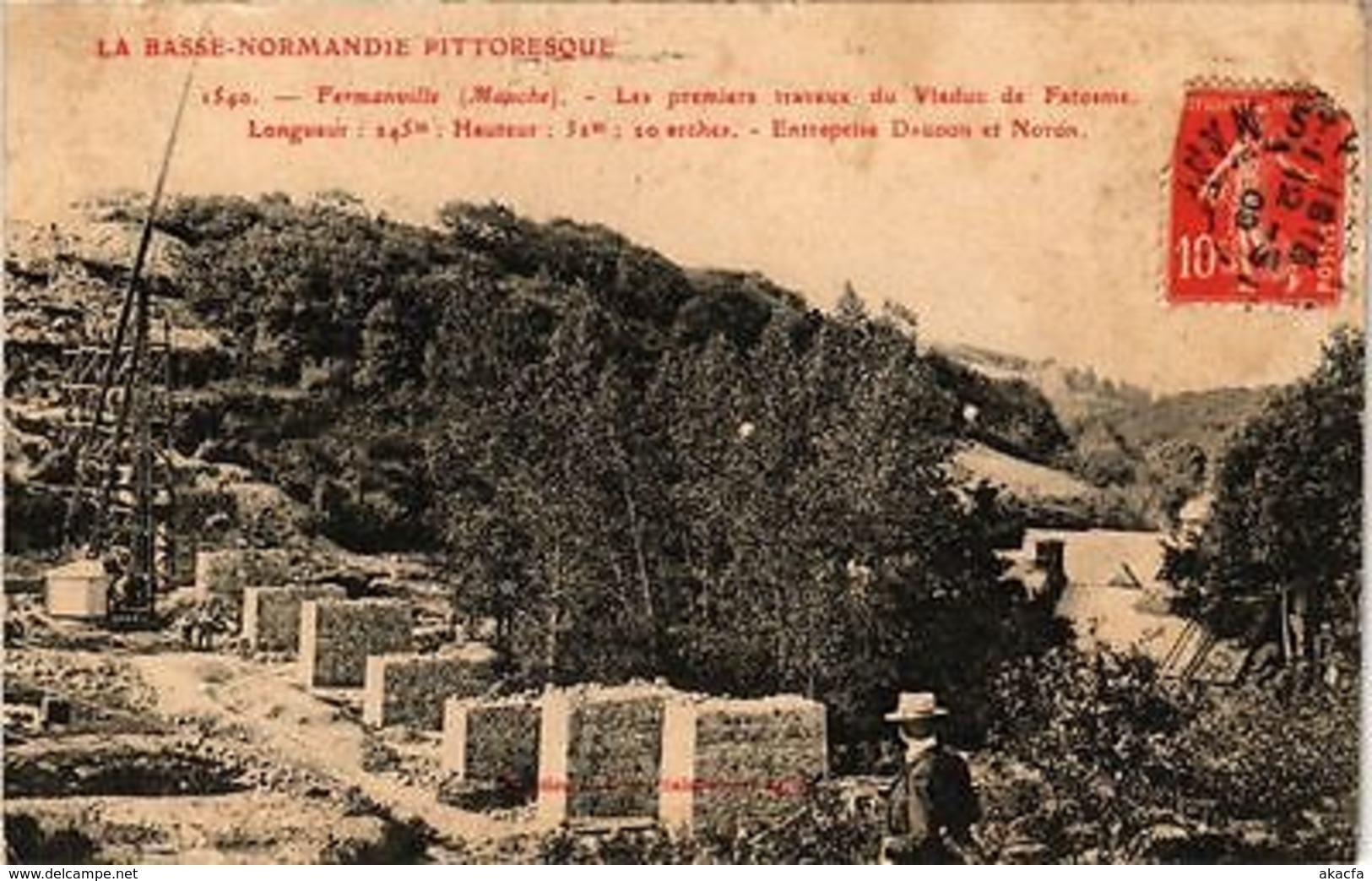 CPA  Fremonville (Manche) - Les Premiers Travaux Du Viaduc De Fatosme.. (246025) - Sonstige & Ohne Zuordnung