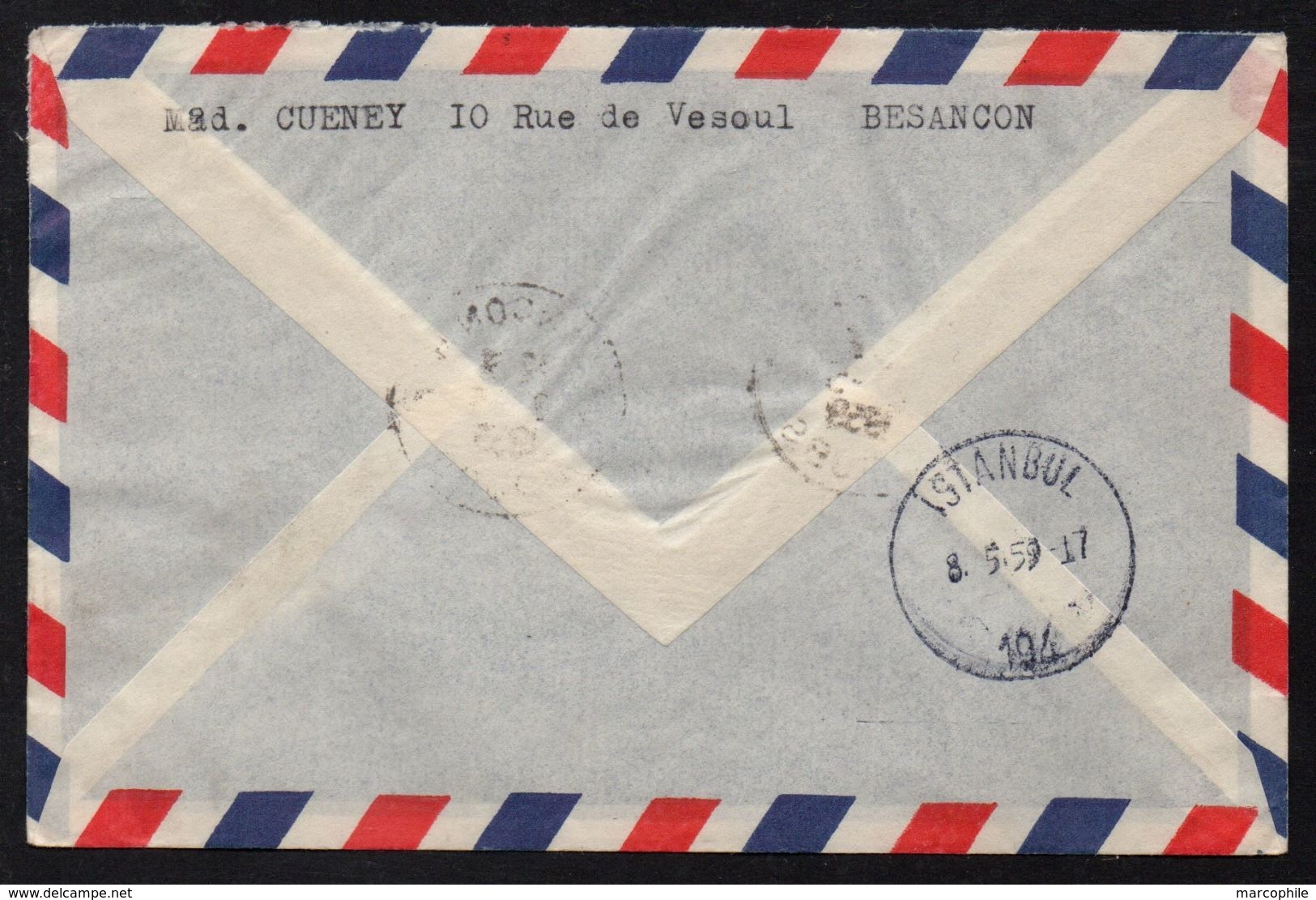 PREMIER VOL PARIS - ISTANBUL /1959 LETTRE - FFC - FIRST FLIGHT COVER (ref 7566a) - Covers & Documents