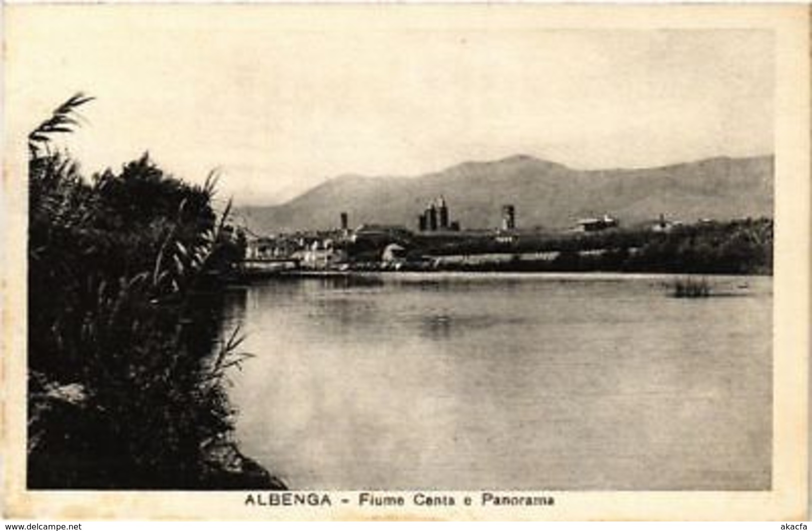 CPA ALBENGA Fiume Centa E Panorama. ITALY (506678) - Altri & Non Classificati